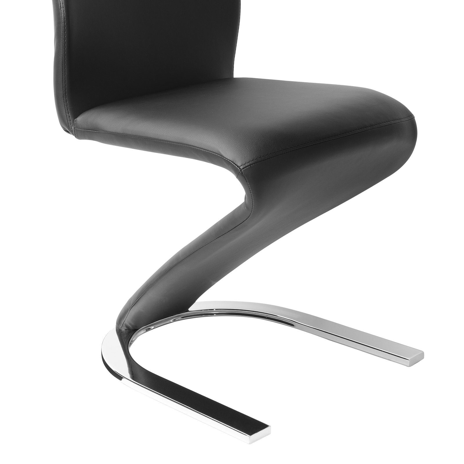 Jiexi Freischwinger Modernes Freischwinger-Set PU-Leder, Z-Form Design, 2/4/6/8er Set
