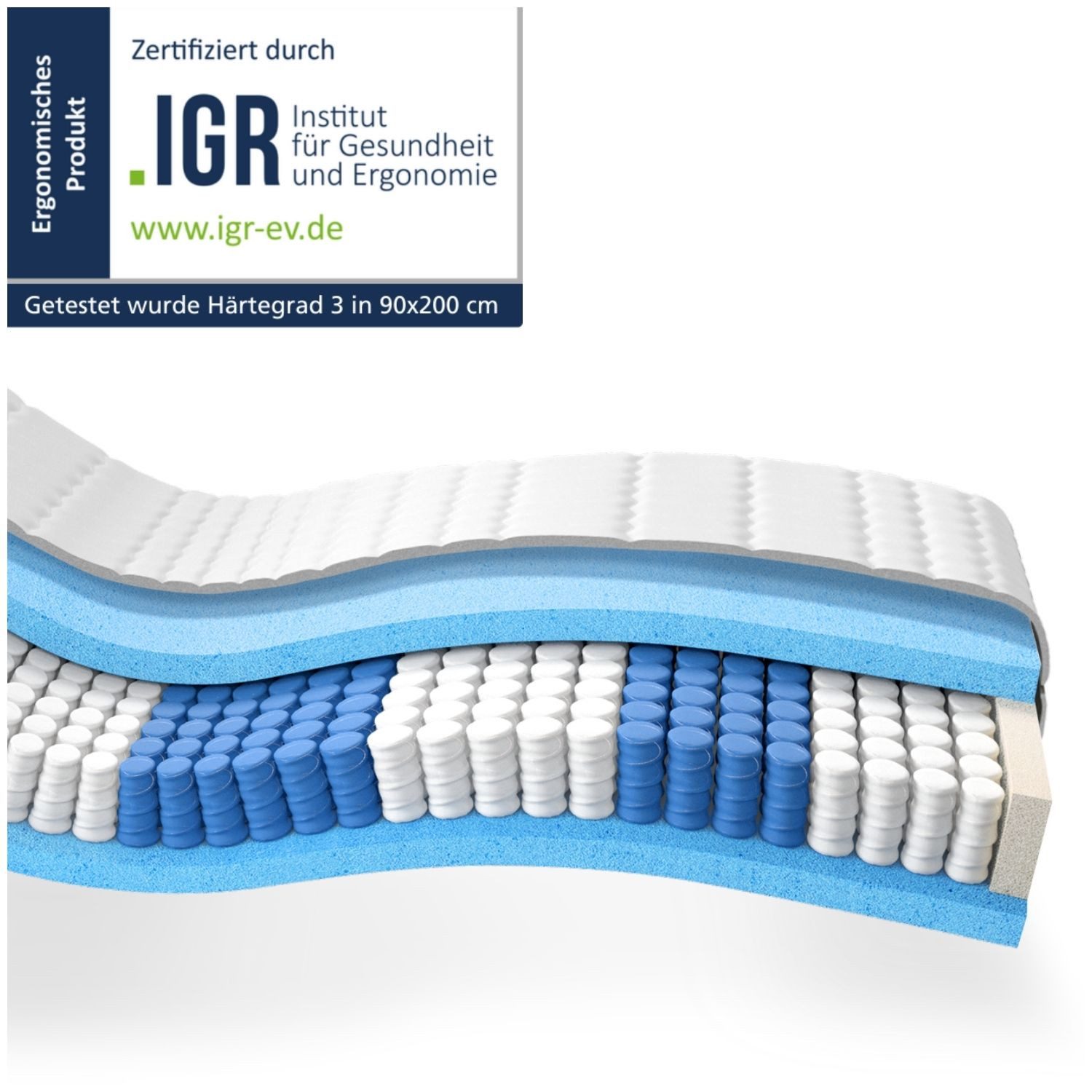 Taschenfederkernmatratze Federkernmatratze, Orthopädische 7-Zonen Matratze, günstig online kaufen