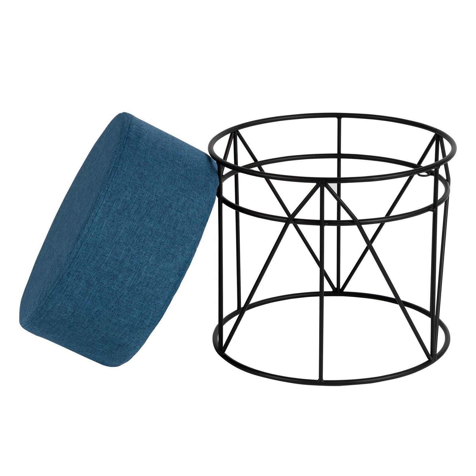 Floordirekt Sitzhocker 2 Farben, Sitzgelegenheit, 33 x 33 x 40 cm, Dekohocker