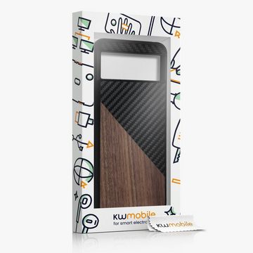 kwmobile Handyhülle Hülle für Google Pixel 8, Holz Handy Schutzcase - Handy Case Schutzhülle - Smartphone Cover