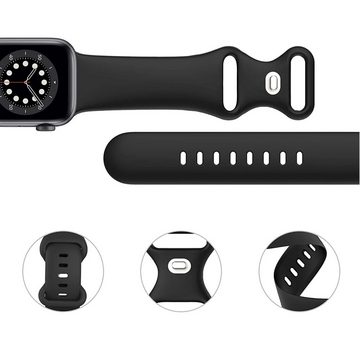 Lubgitsr Smartwatch-Armband 5 Stück Armbänder kompatibel mit Apple Watch 38/40/41 mm Ersatzarmband