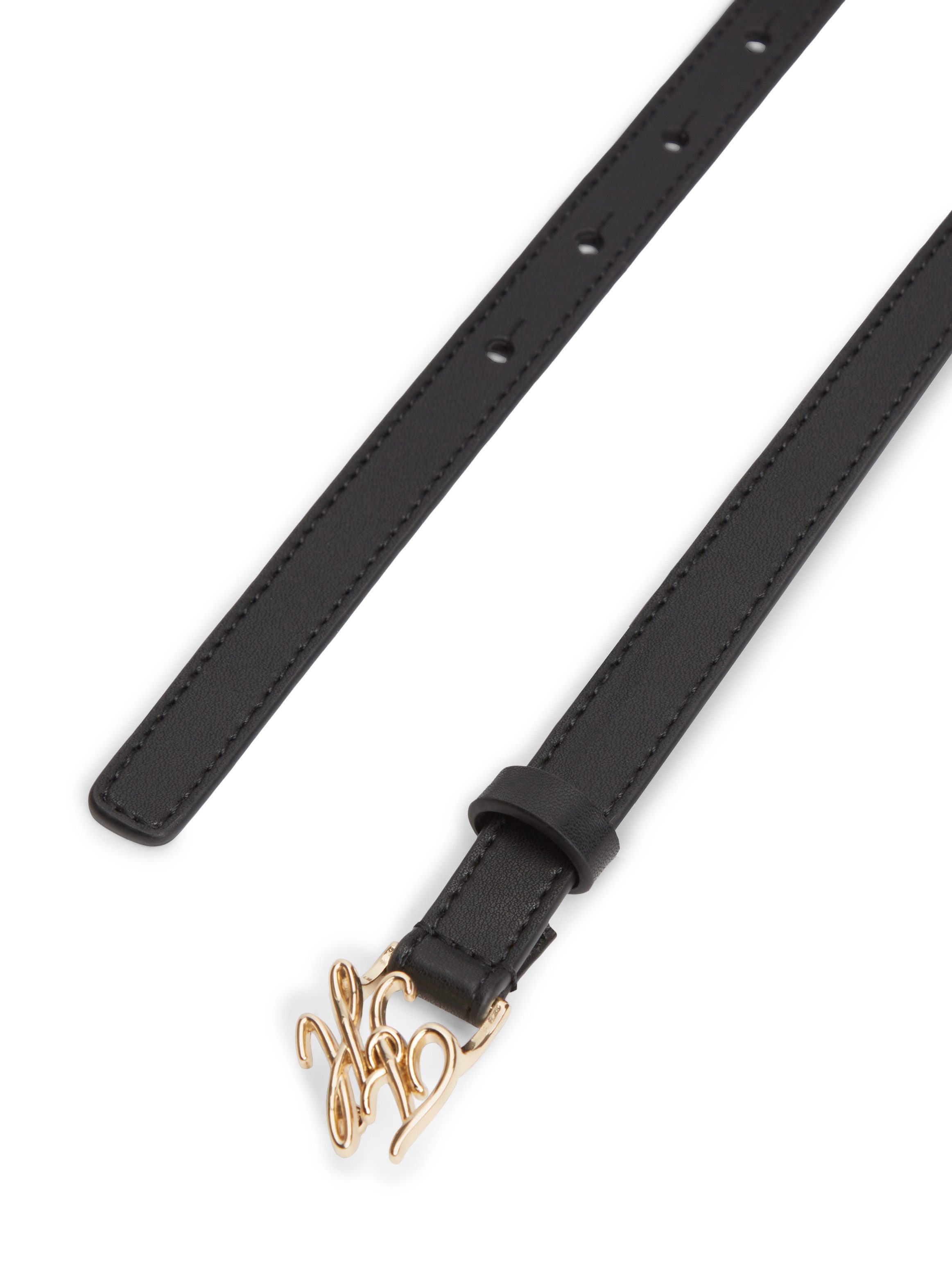 Tommy Hilfiger Ledergürtel SCRIPT 1.5 cm breit Größenverstellbar durch Schnalle