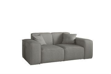 Fun Möbel 2-Sitzer Sofa Designersofa CELES PREMIUM in Stoff Scala, Auch als Set erhältlich, inkl. 2 Zierkissen, Rundumbezug