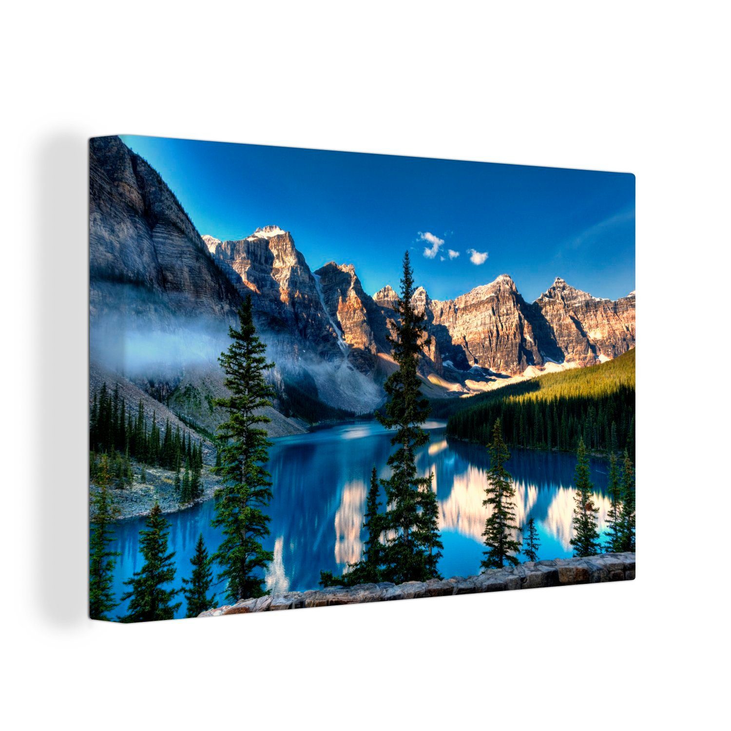 OneMillionCanvasses® Leinwandbild Nebliger Morgen über dem nordamerikanisch günstig online kaufen