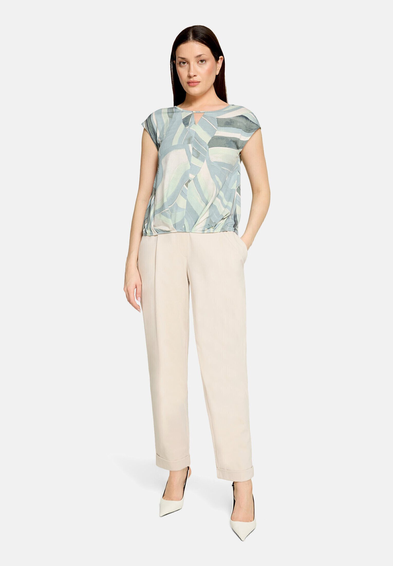 Betty Barclay Kurzarmshirt Damen mit Gummizug (1-tlg)