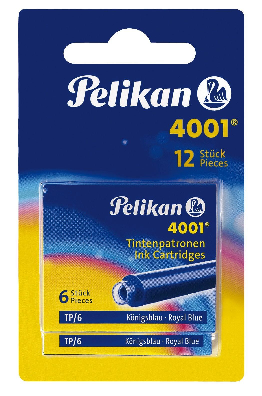 Pelikan Schreibtischunterlage Pelikan Tintenpatrone 4001 TP/6 Königsblau 2x