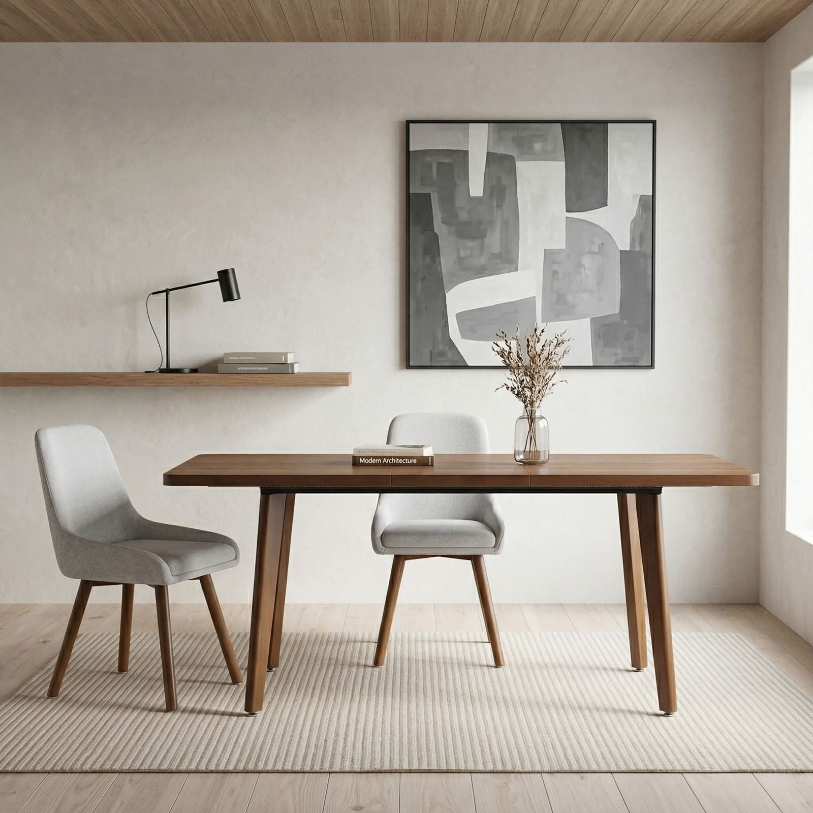 IDIMEX Esstisch NERI, Esszimmertisch 140-180 x 80 cm ausziehbar aus MDF Nussbaum Finish