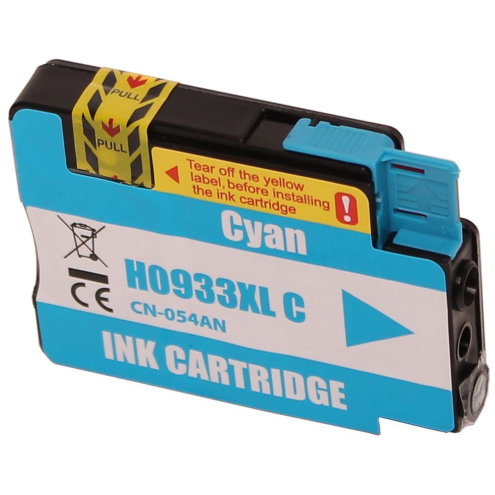 ABC Tintenpatrone (Kompatible Druckerpatrone für HP 933XL Cyan OfficeJet 6100 6600, All-in-One 6700 Premium 7110 wide format 7510 WF 7600 Series 7610 7612)