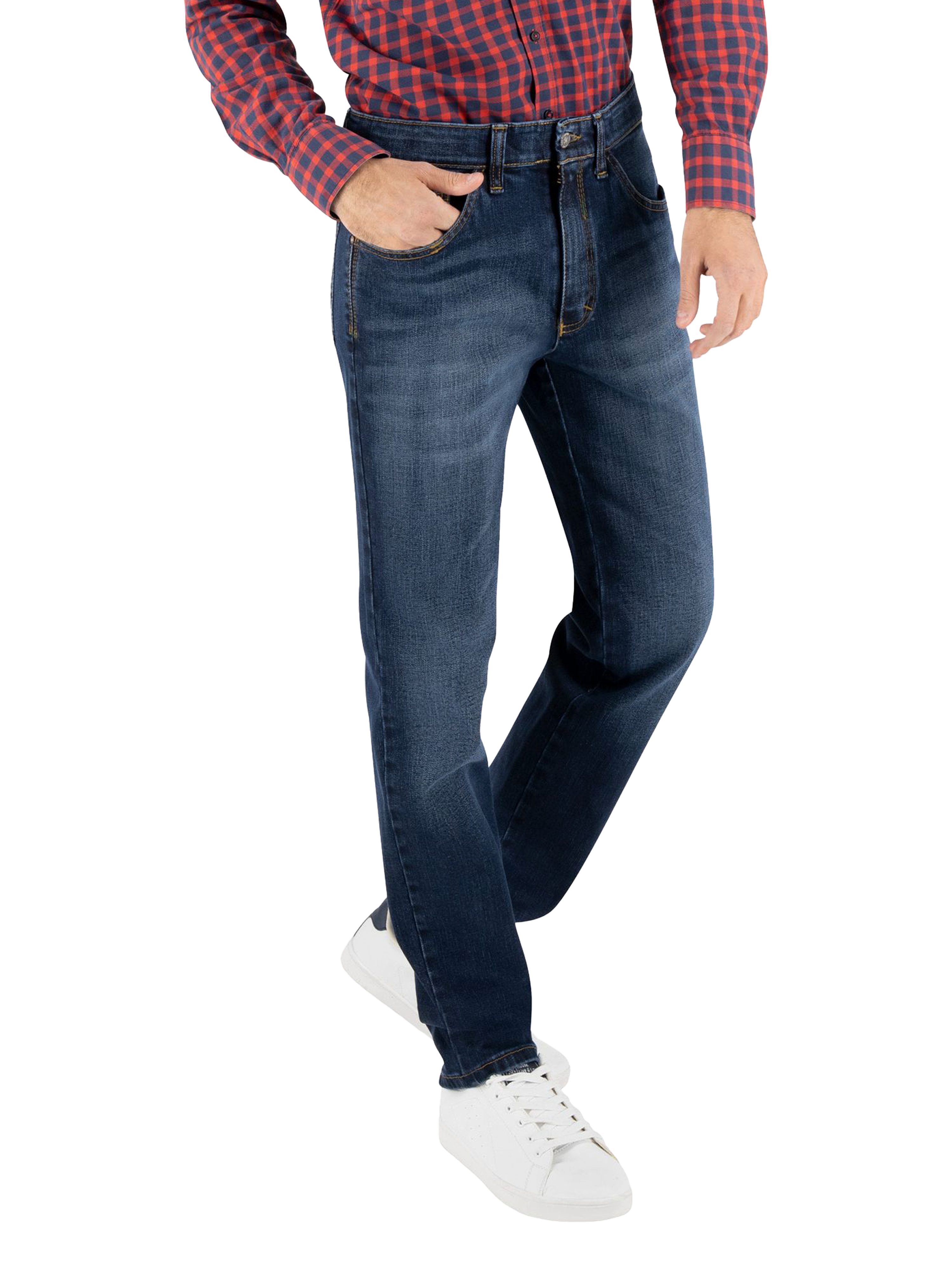 Club of Comfort 5-Pocket-Jeans 5-Pocket Jeans HENRY 6516 - blau (gewaschen) - Herrenhose - 36/34 Bequeme 6-Pocket, elastischer Doppelstoffbund und Mobile Pocket - Leic