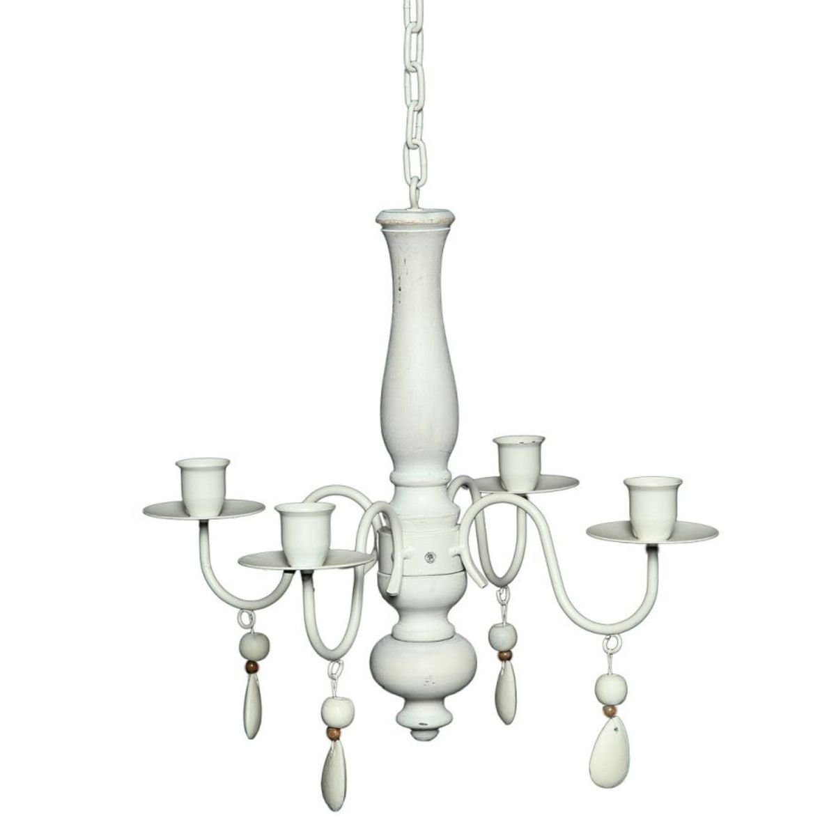 Ambiente Haus Kronleuchter nostalgisch ca. 33 x 29 cm Kerzenleuchter aus Ho günstig online kaufen