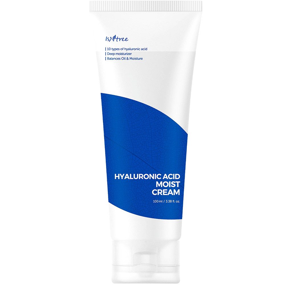 Isntree Feuchtigkeitscreme Isntree Hyaluronic Acid Moist Cream, 5 verschieden Hyaluronsäure Typen für intensive Feuchtigkeitsversorung
