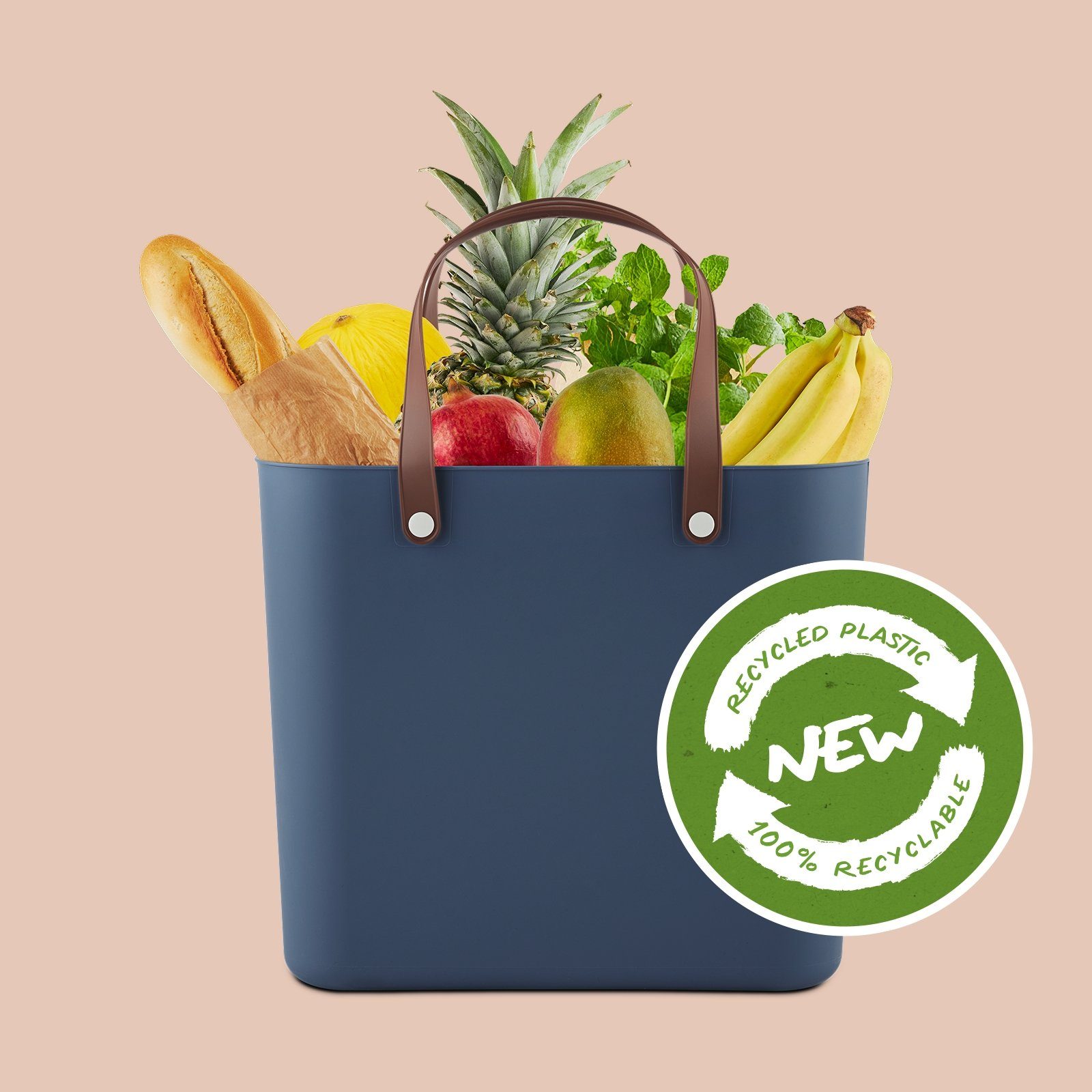 ROTHO Einkaufskorb Albula Einkaufskorb 25l, Kunststoff (PP recycelt), 25 l