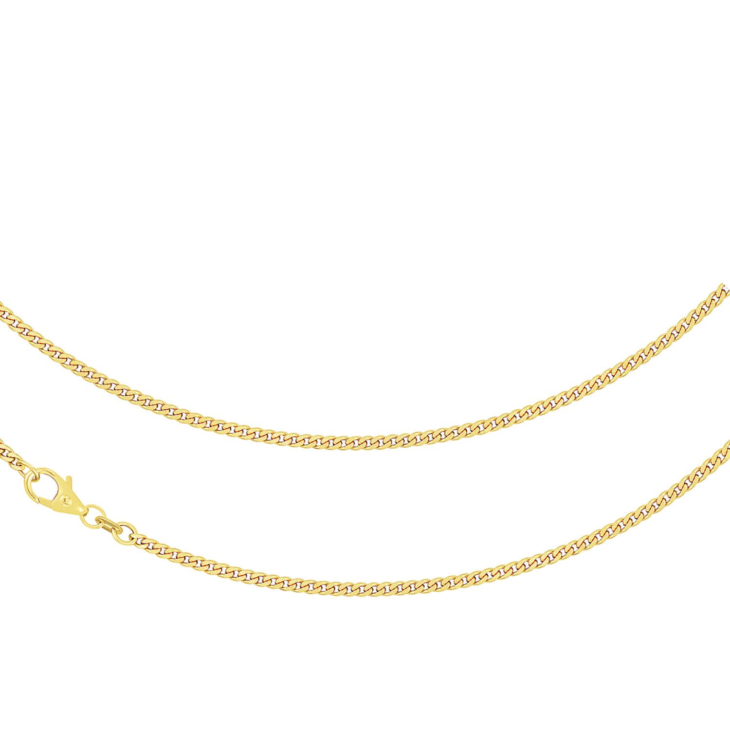 Goldkette JB Collier Panzerkette 2,4 mm 750 Gelbgold 36 - 60 cm