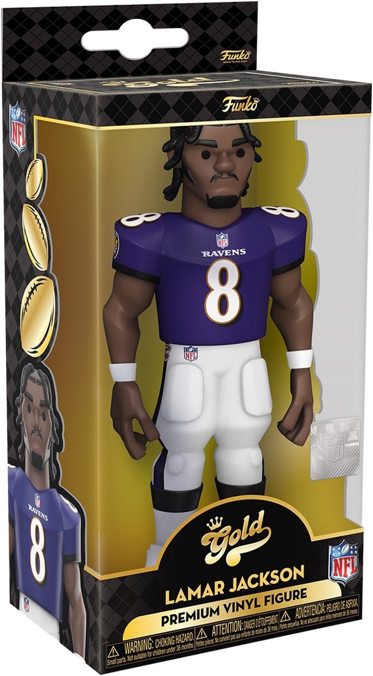Funko Spielfigur NFL Ravens - Lamar Jackson Gold Vinyl Figur