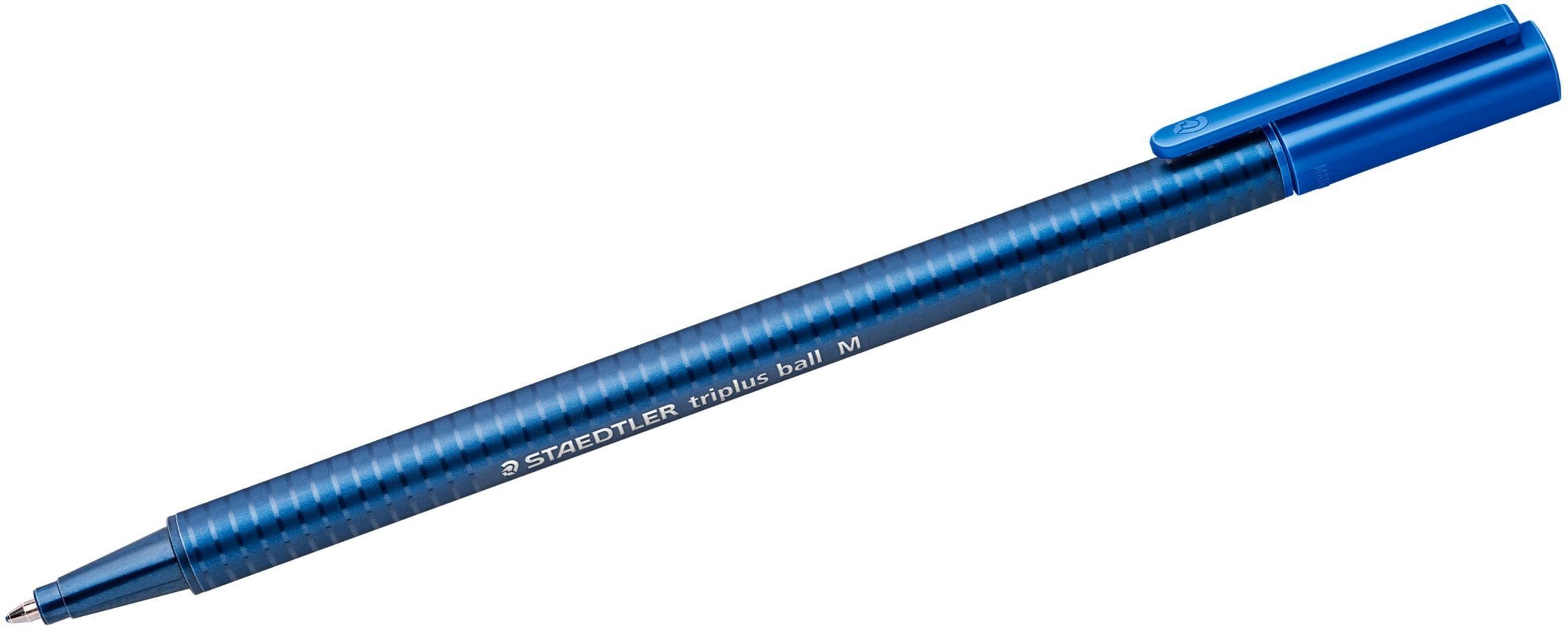 STAEDTLER Kugelschreiber Kugelschreiber triplus ball Kappenmodell M blau Packung mit 10 Stück