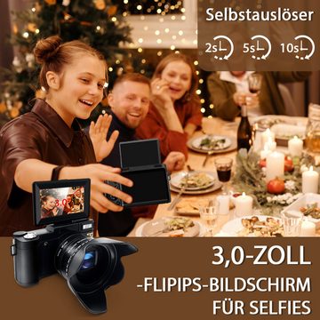 Fine Life Pro CDR5 Kompaktkamera (48 MP, 5x opt. Zoom, Fotokamera mit 8x Digitalzoom)
