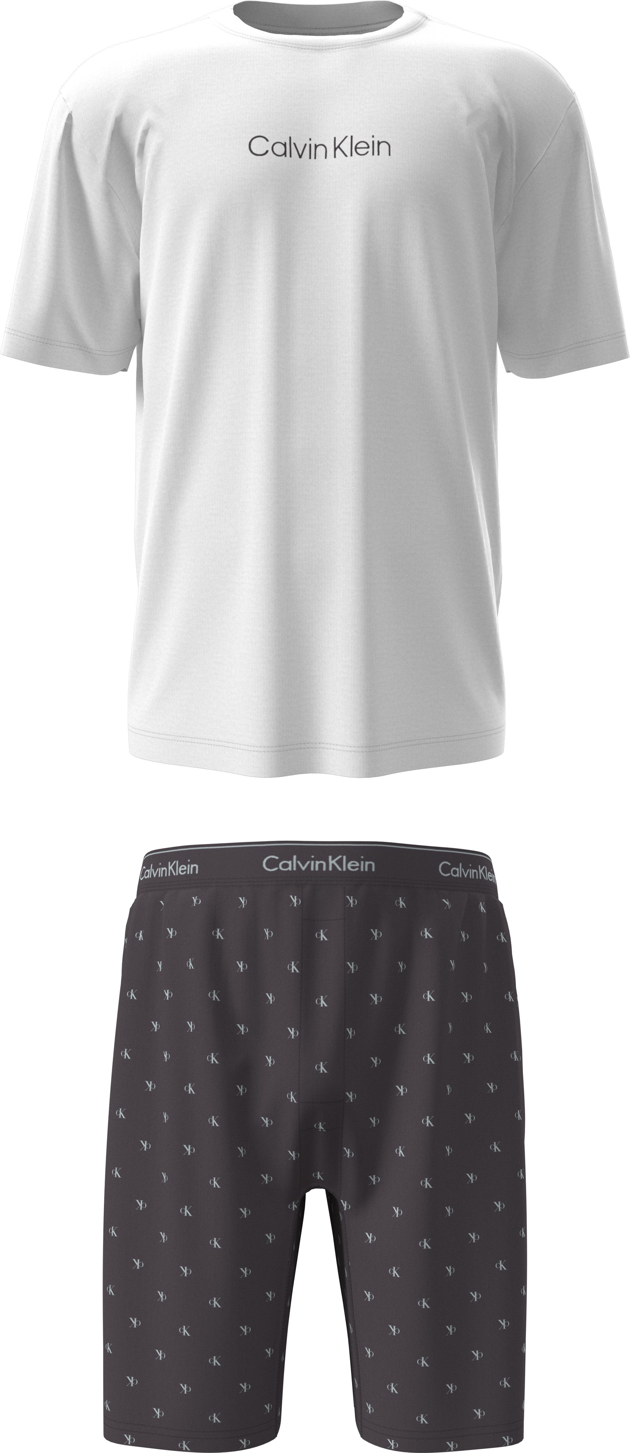 Calvin Klein Underwear Schlafanzug SS TEE AND SHORT SET Mit elastischem Bund