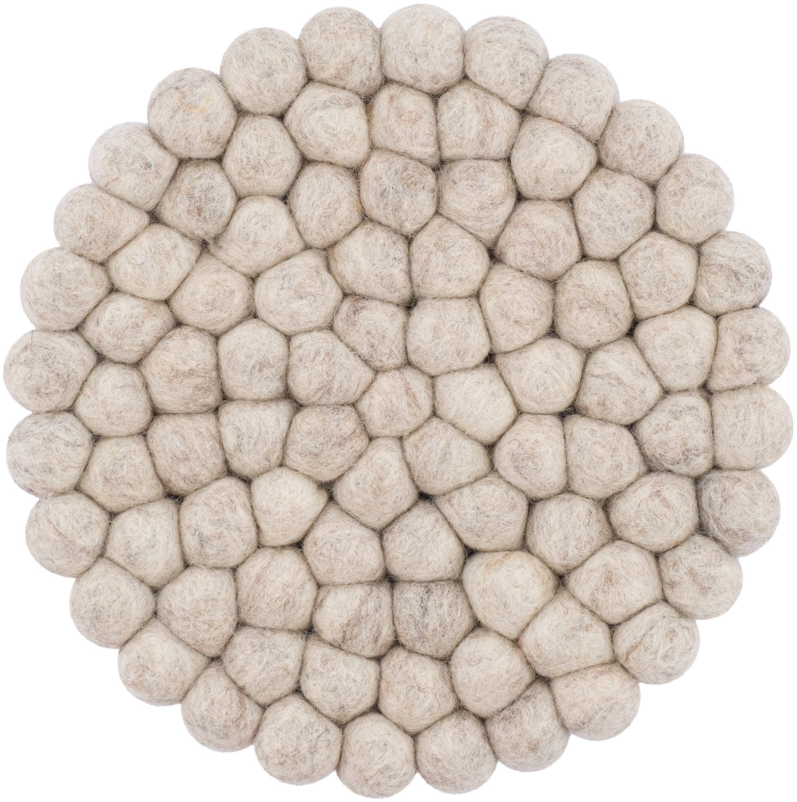 myfelt Topfuntersetzer Béla – Ø 20 cm, Zubehör für Töpfe, Pfannen und Auflaufformen, 1-tlg., 100 % reine Schurwolle, handgefertigt, hitzebeständig bis 330 °C
