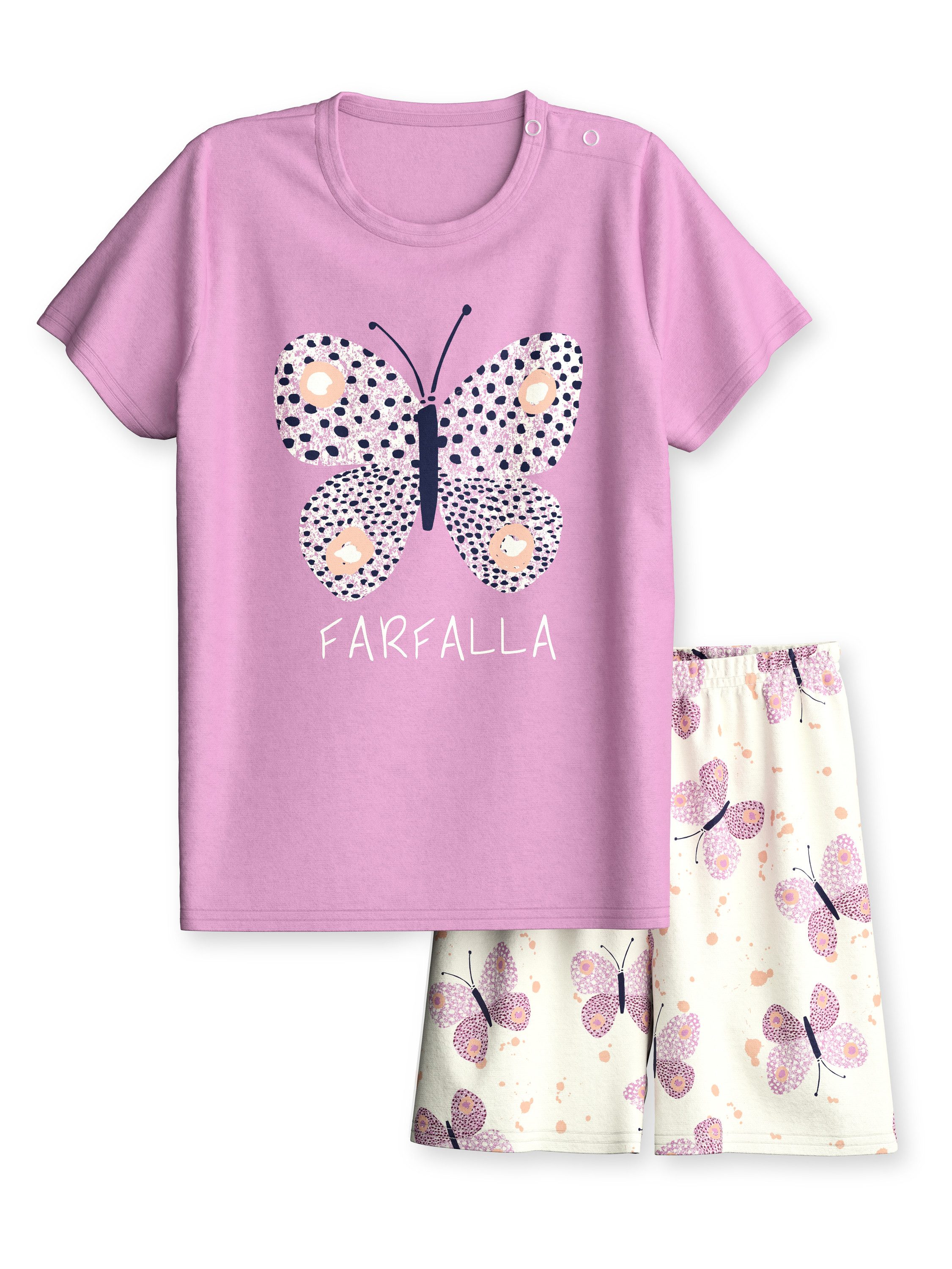 CALIDA Shorty Butterfly Kinder (2 tlg) aus Bio Baumwolle, atmungsaktiv, pflegeleicht