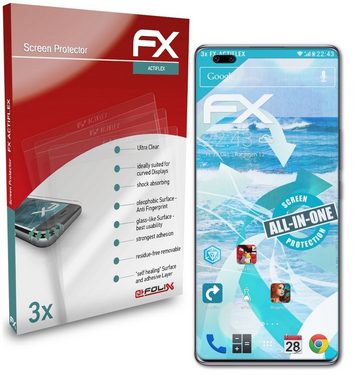 atFoliX Schutzfolie Displayschutzfolie für Honor 50 Pro, (3 Folien), Ultraklar und flexibel