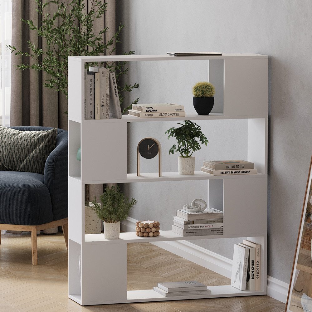 Vicco Raumteiler Eneos, Weiß, 100 x 124.5 cm, 1-tlg.