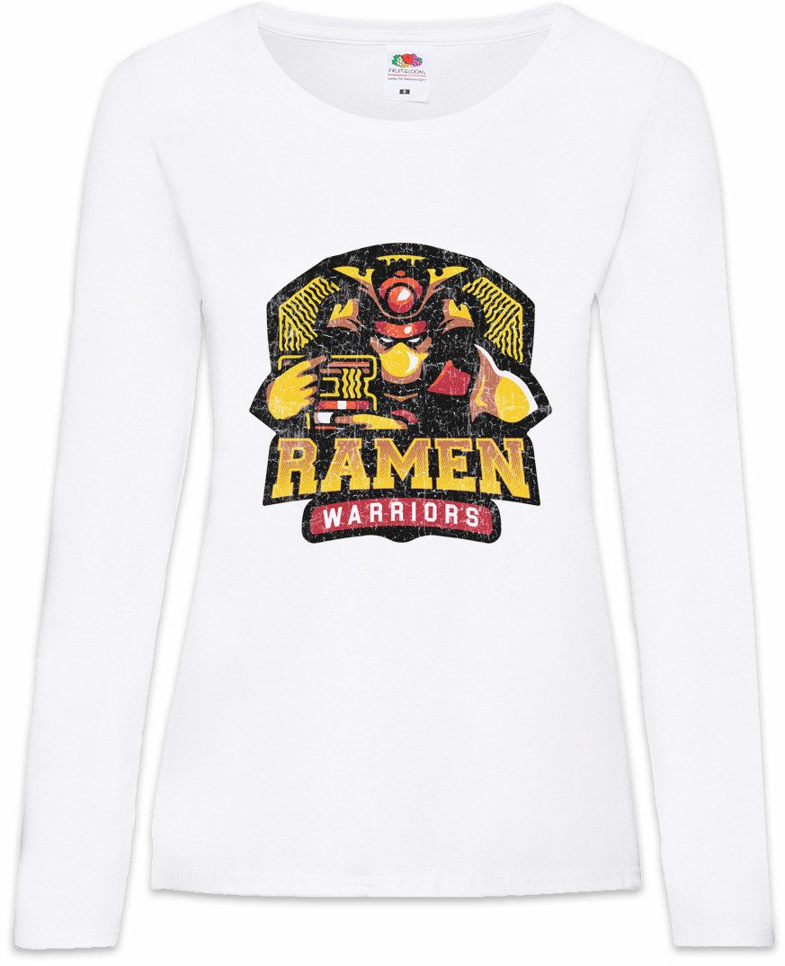 Langarmshirt Ramen Warriors Damen Langarmshirt Instant Noodles Nudeln Suppe Soup