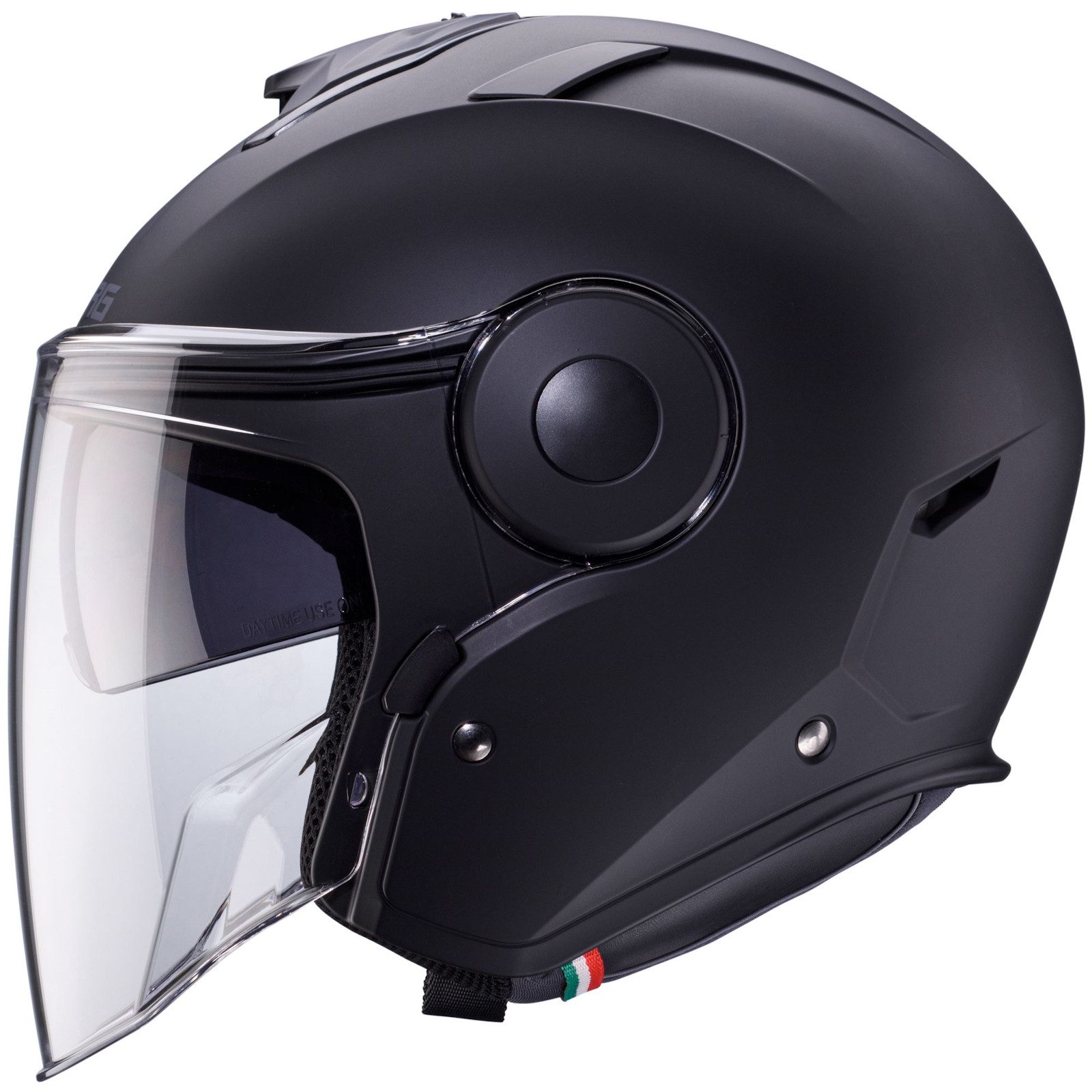 Caberg Motorradhelm Caberg Soho Jethelm matt-schwarz (1er Set), jethelm für motorrad