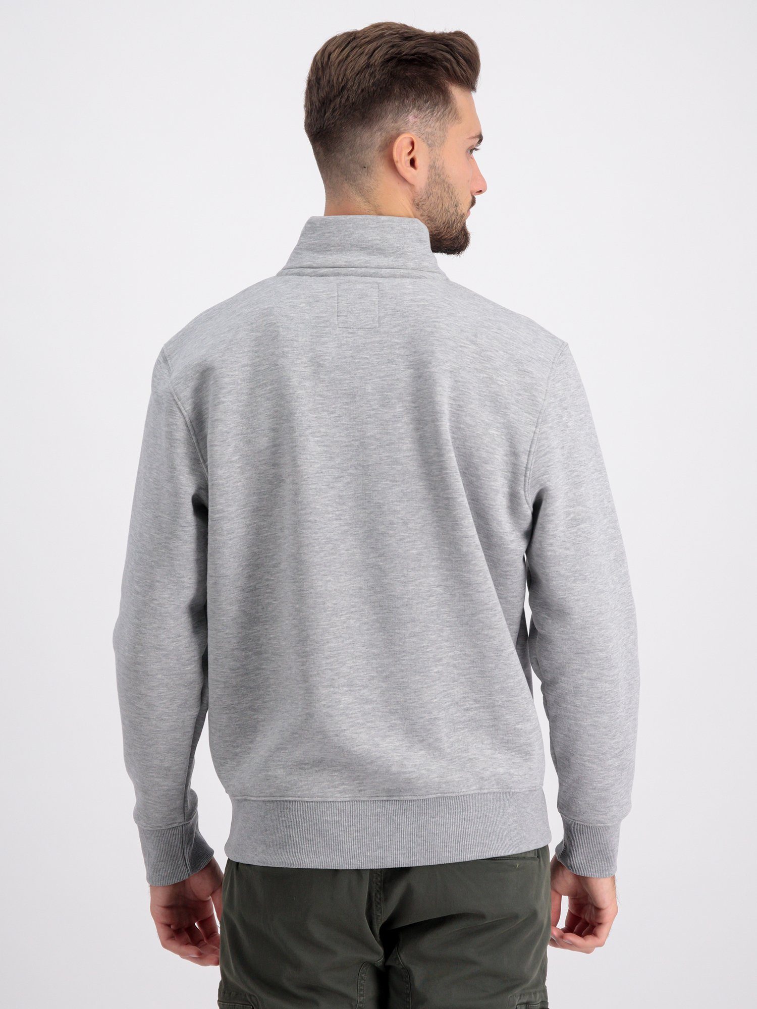 Half - heather Industries Sweatshirts Zip Sweater Alpha Alpha SL Men grey Industries Sweater