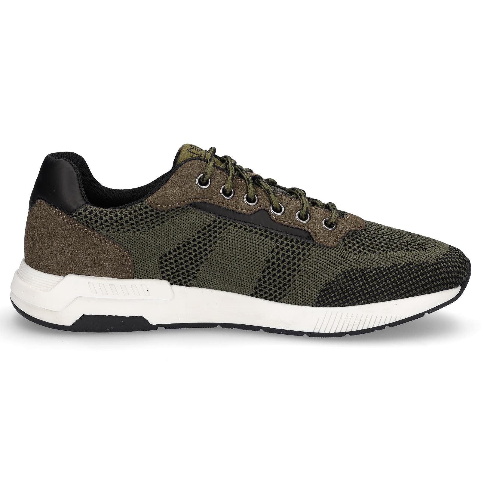 s.Oliver s.Oliver Herren Strick Sneaker khaki grün Sneaker