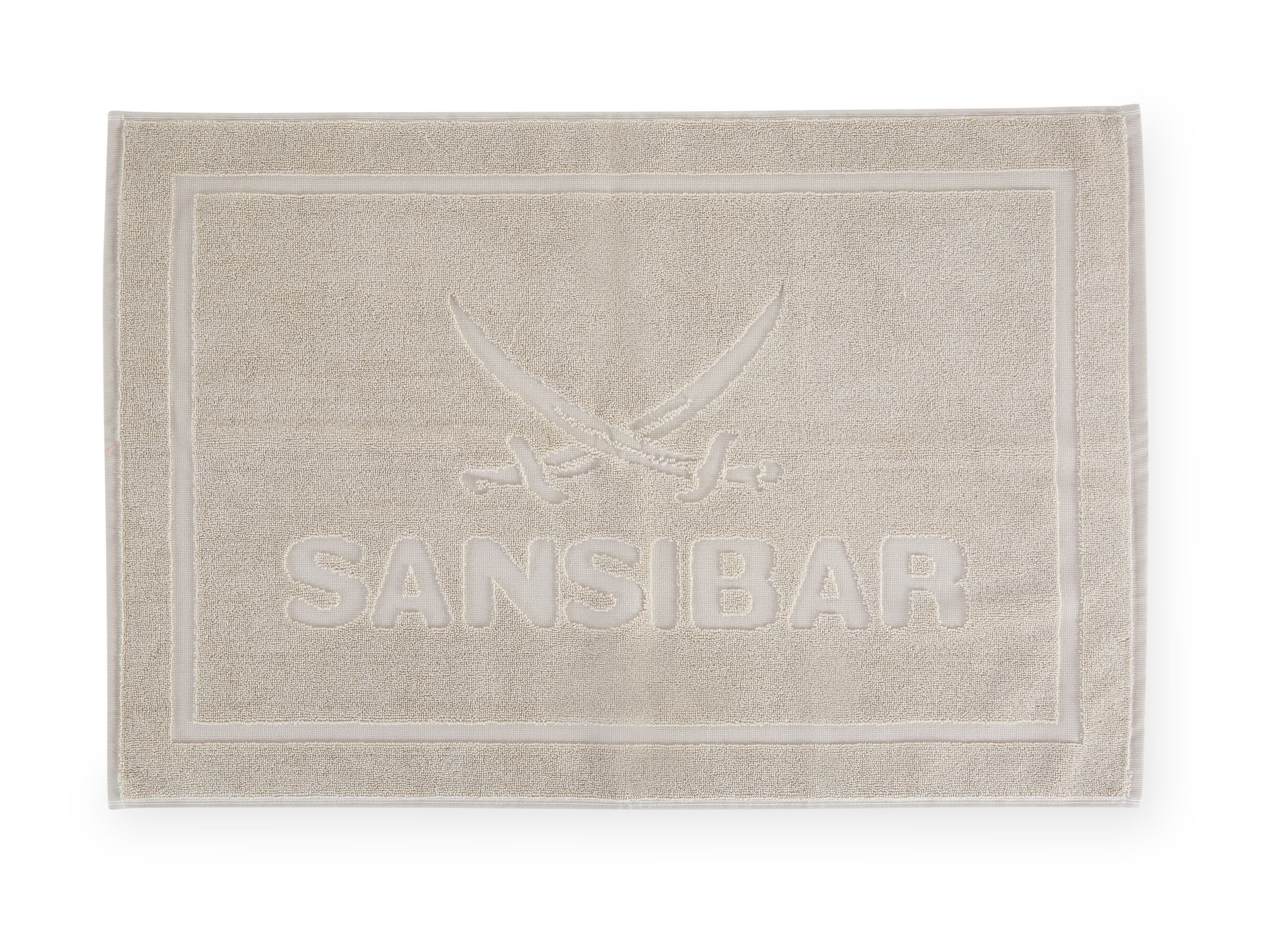 Sansibar Sylt Bademantel Badematte SANSIBAR COAST (BHT 70x5x50 cm) BHT 70x5x50 cm beige