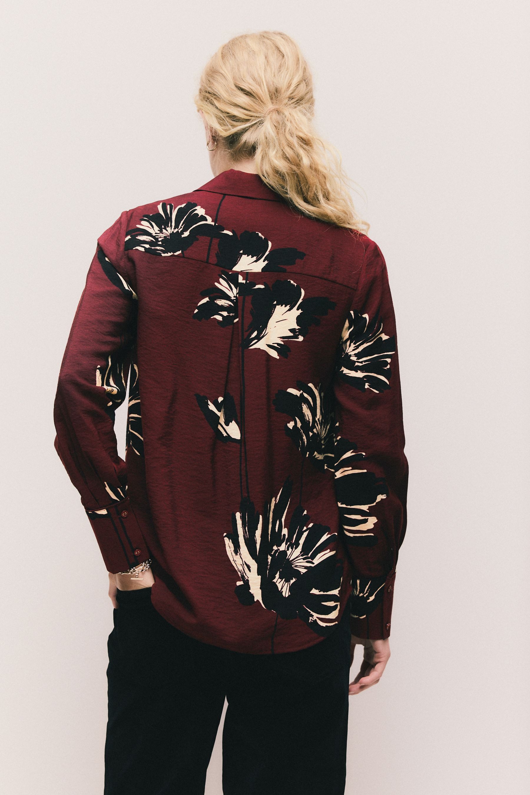 Next Langarmhemd Langärmeliges Button-down-Hemd (1-tlg) günstig online kaufen