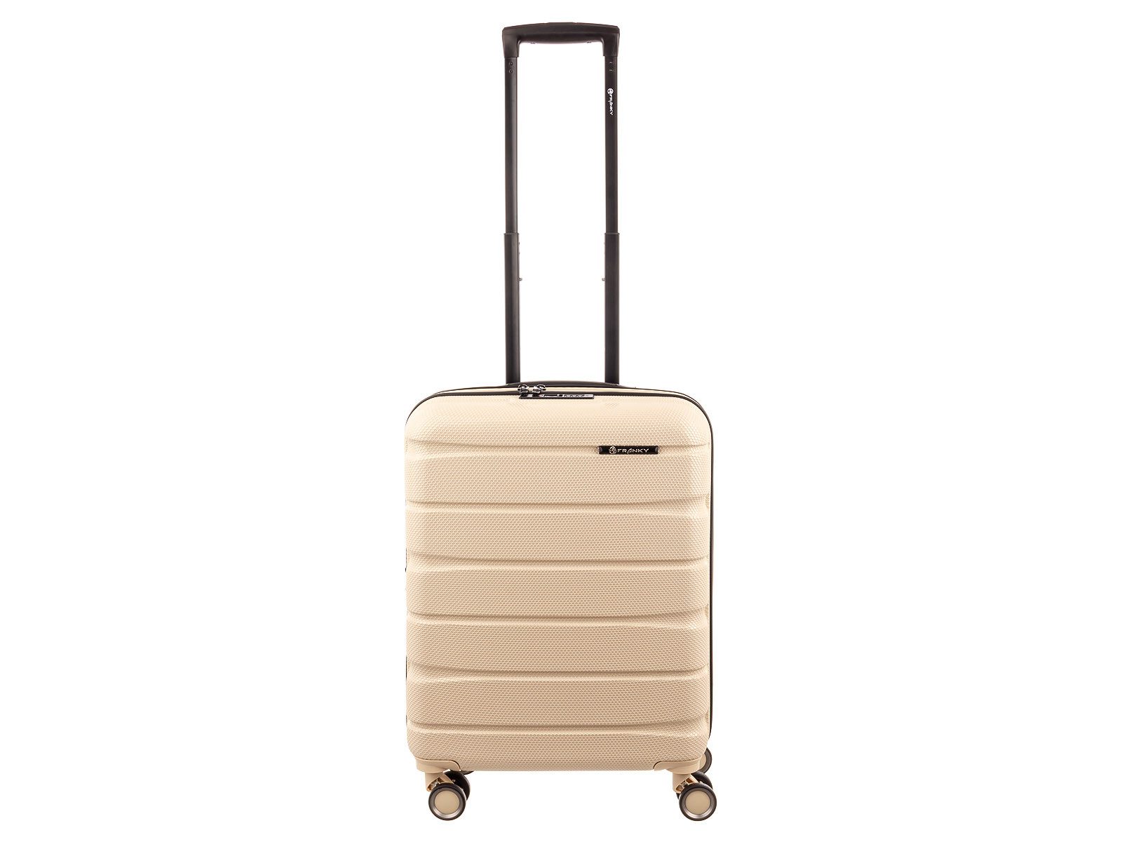 Franky Handgepäckkoffer ABS13 55er Trolley Hartschale, 4 Rollen, Dehnfalte