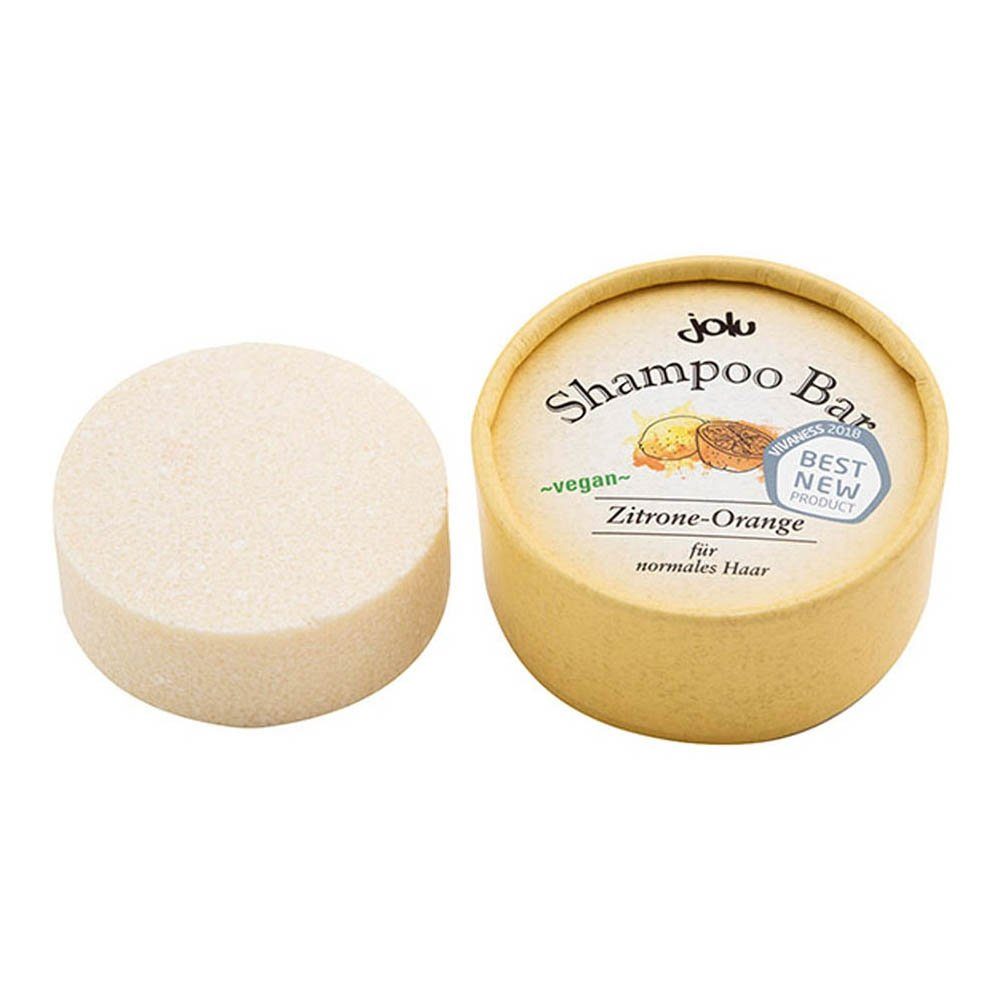 Jolu Festes Haarshampoo Shampoo Bar - Zitrone-Orange 50g