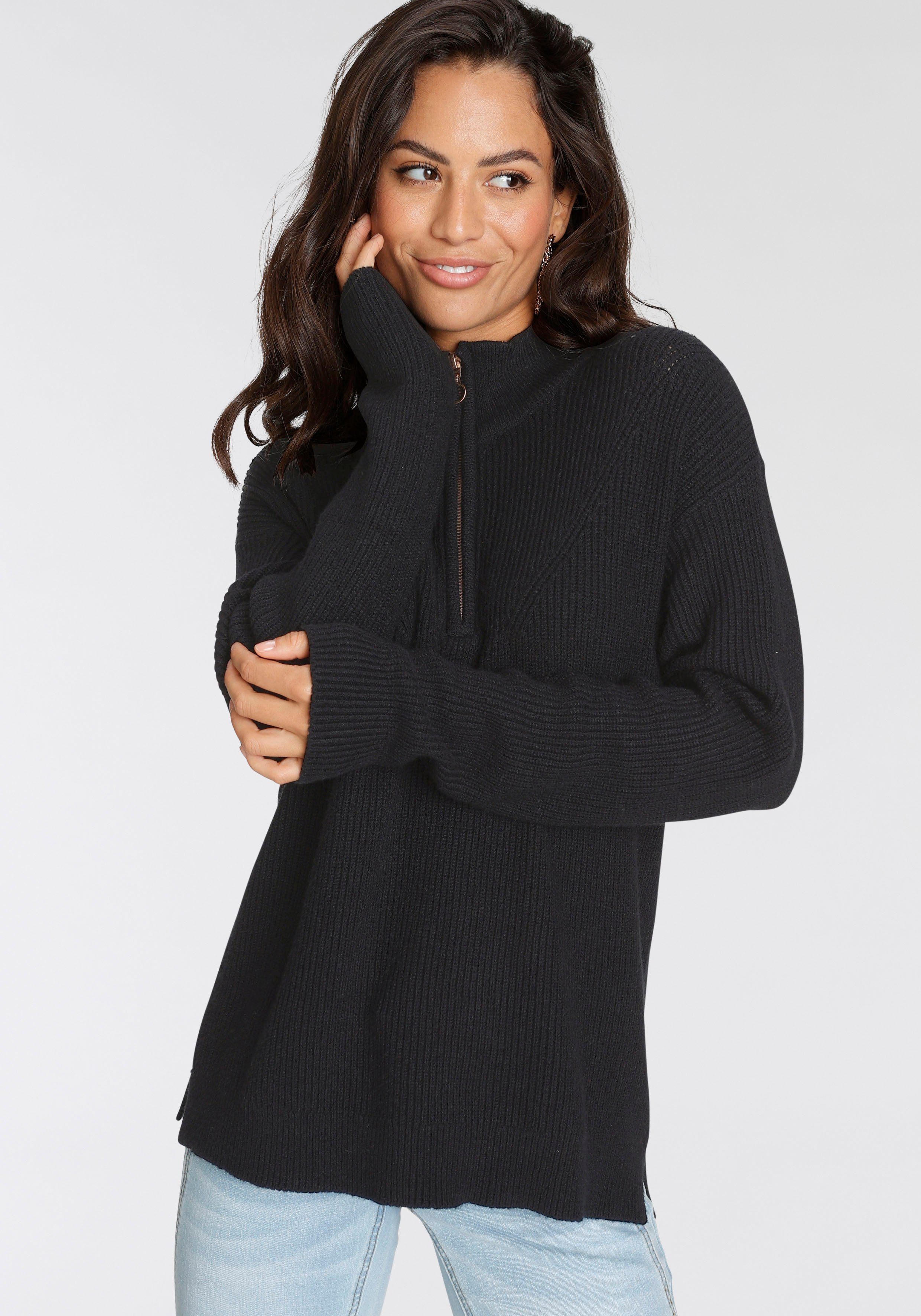 Laura Scott Troyer kuscheliger Winterstrick, aus weicher Viskosemischung günstig online kaufen