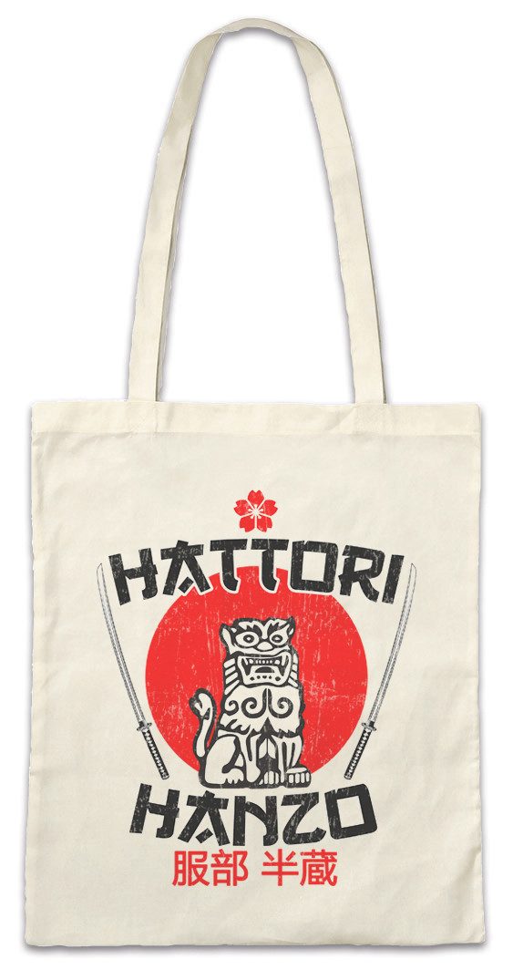 Beuteltasche Hattori Hanzo Stofftasche Ninja Bushido Banzai Tanto Japan Shogun