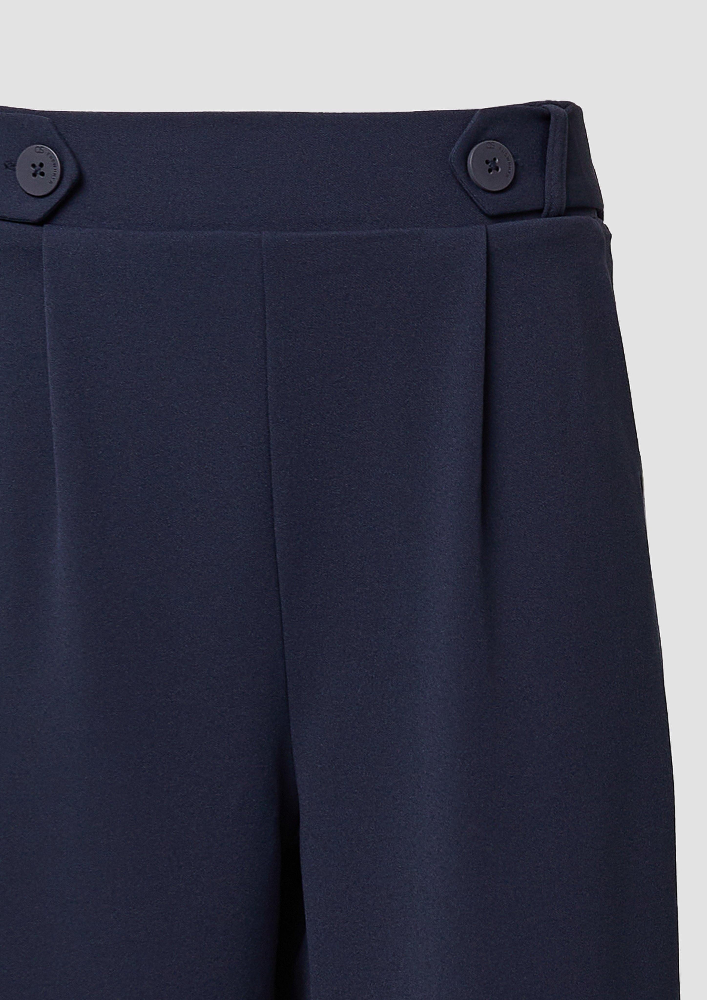 QS 7/8-Hose Culotte aus Interlockjersey Logo günstig online kaufen