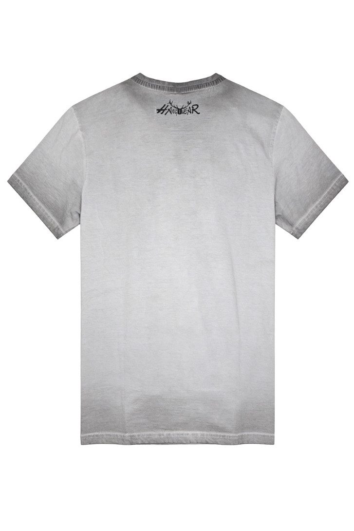 Hangowear Print-Shirt Trachtenshirt Herren - MARCO - grau