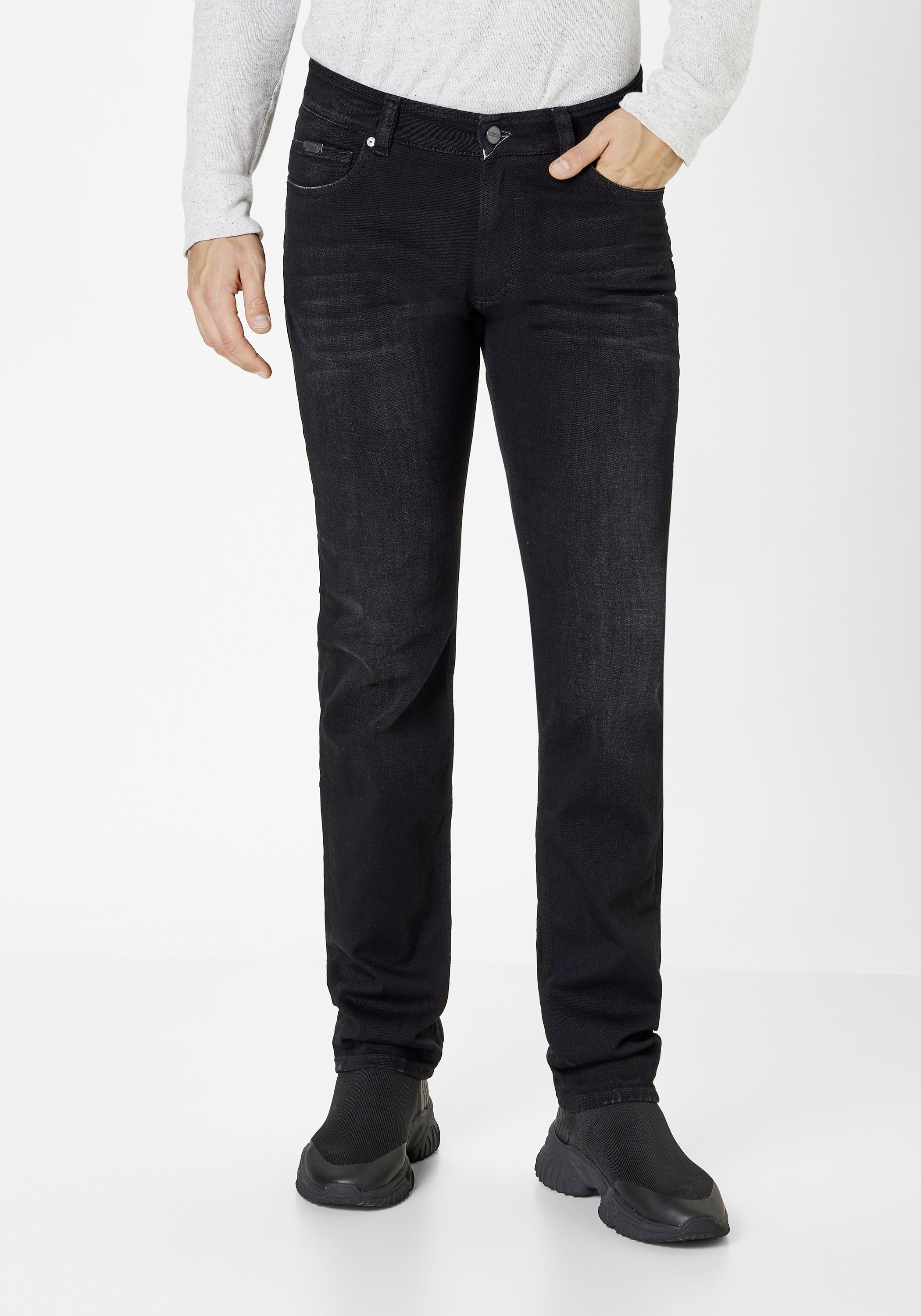 Paddock's 5-Pocket-Jeans DUKE Superior black Straight-Fit moustache Jeans use