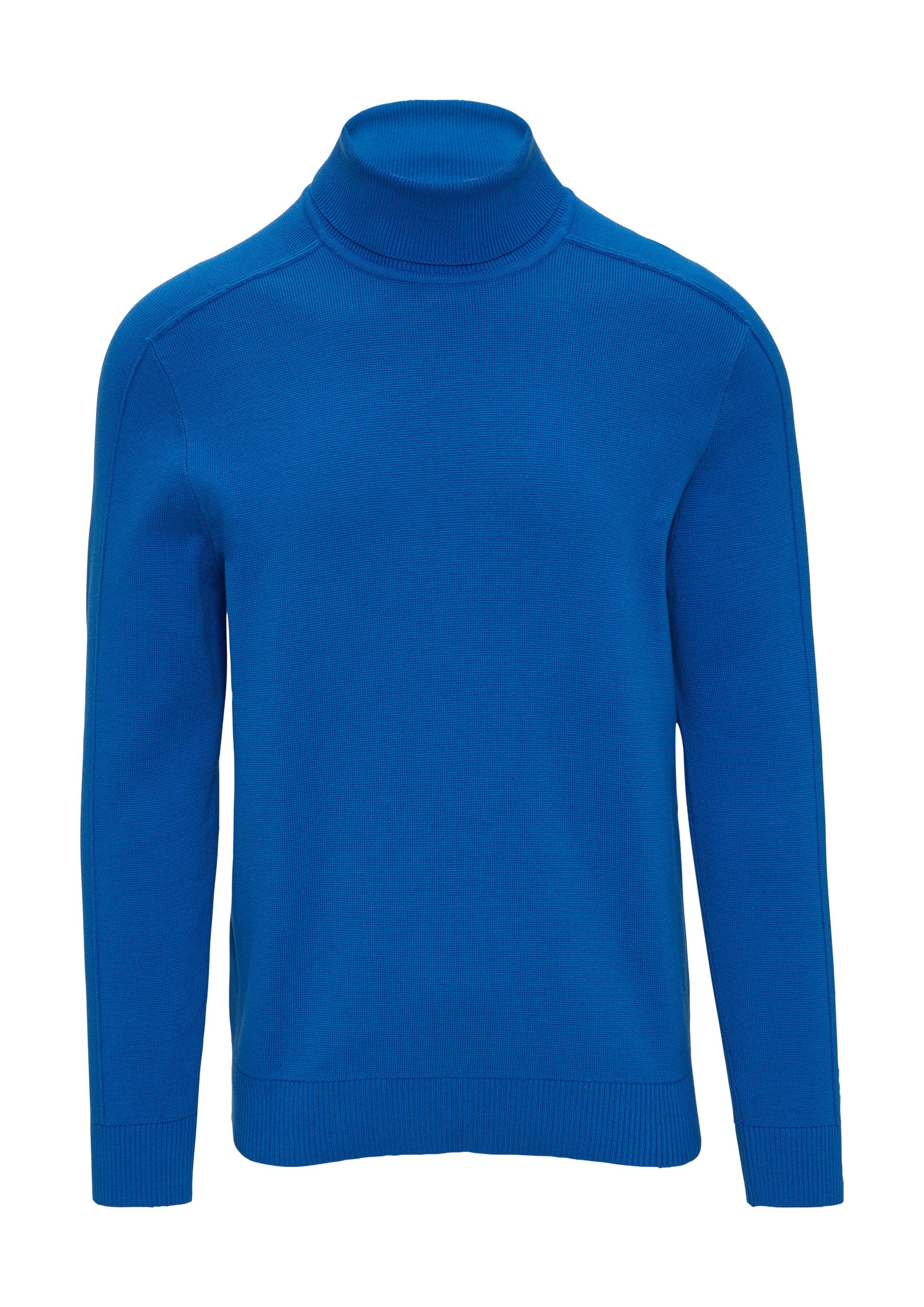 s.Oliver Longpullover Strickpullover Strukturierter Rollkragenpullover mit günstig online kaufen