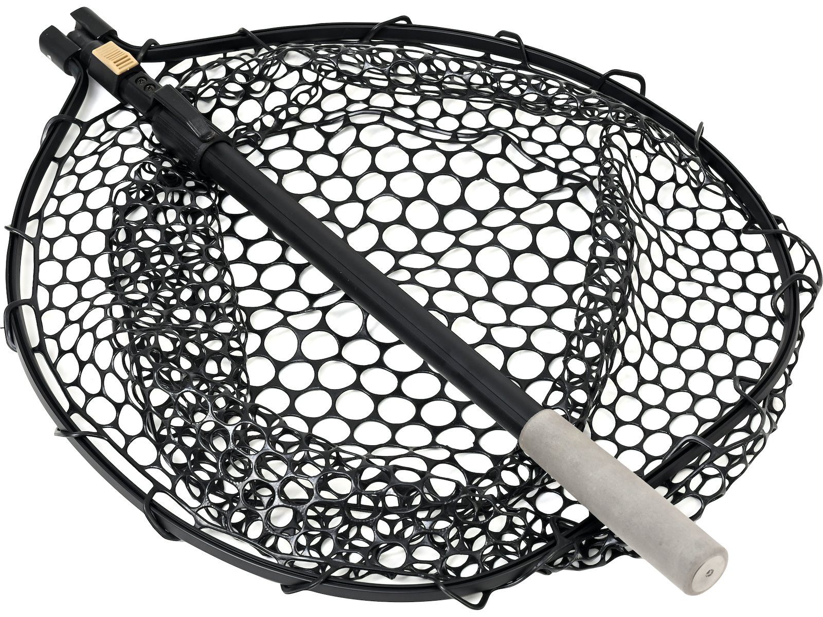 Westin Fishing Angelkescher W3 C&R Full Rubber PRO Teleskop gummiert 45x55x35cm - Grifflänge 110cm (1-St), Fischfreundliches Netz aus Vollgummi
