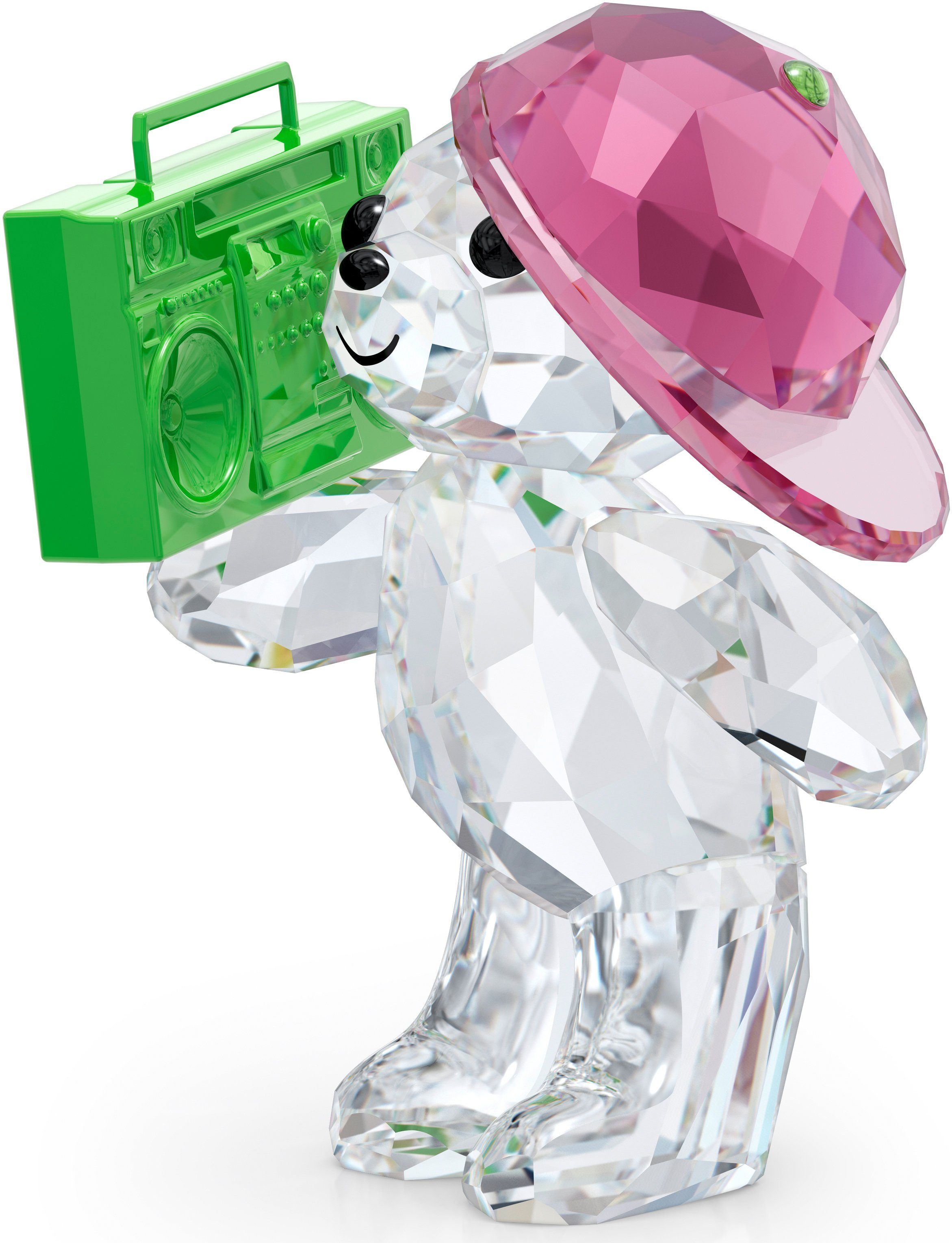 Swarovski Dekofigur Kristallfigur Kassettenrekorder Kris Bär 90er Party,  5619215 (1 St), Swarovski® Kristall