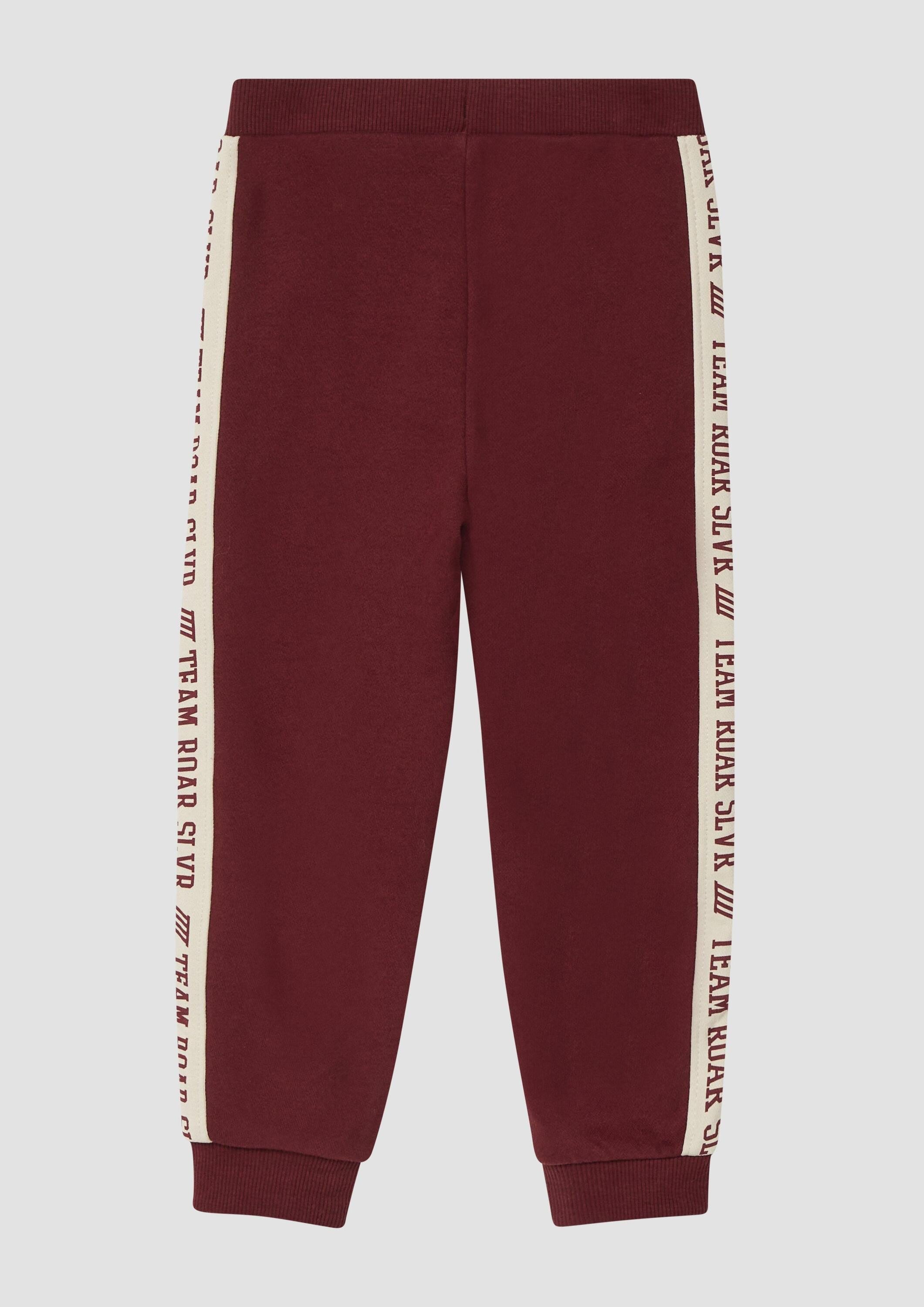 s.Oliver Jogginghose Leggings Sweatpants mit bedrucktem Seitenstreifen