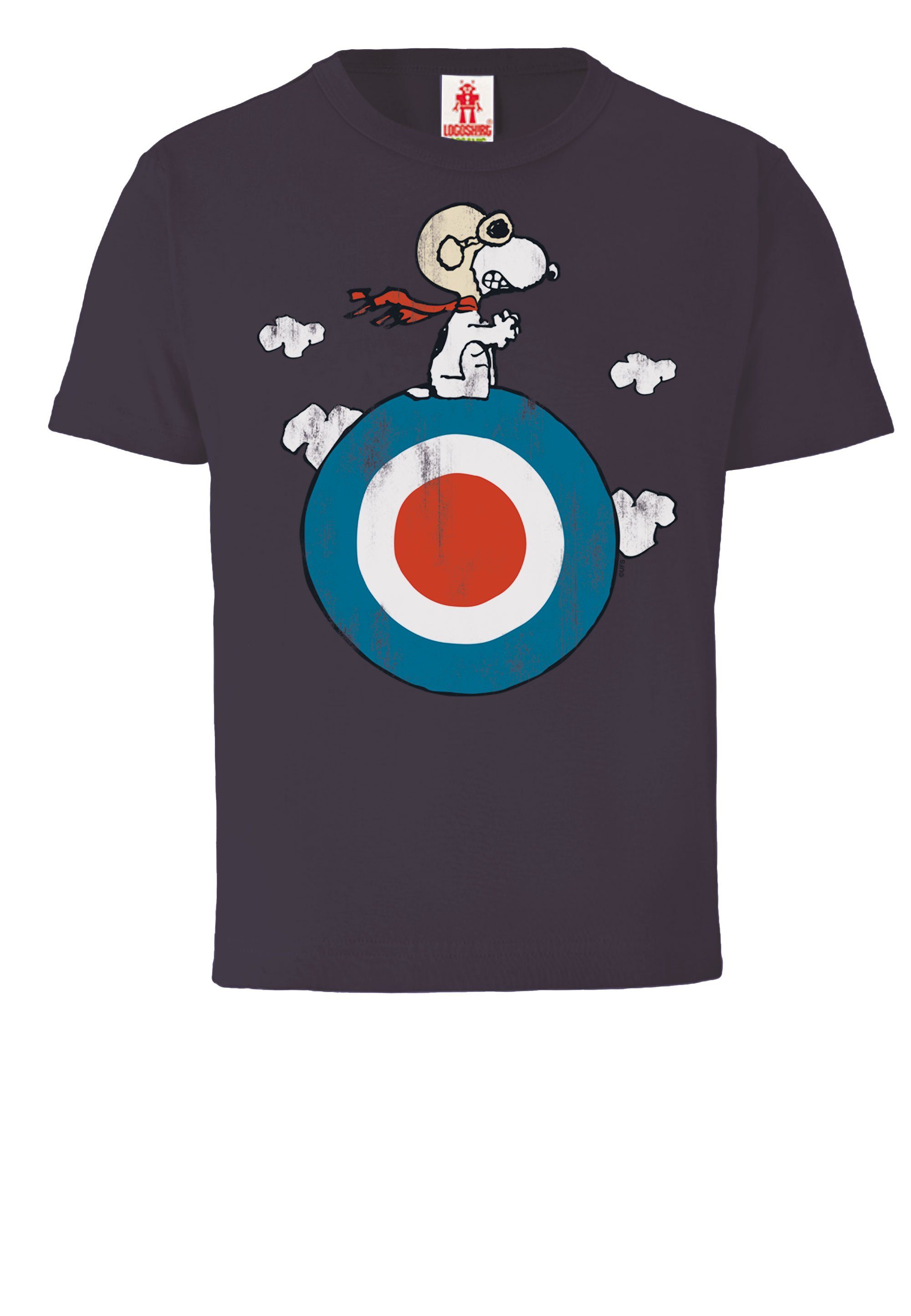 LOGOSHIRT T-Shirt Peanuts - Snoopy lizenziertem Print mit