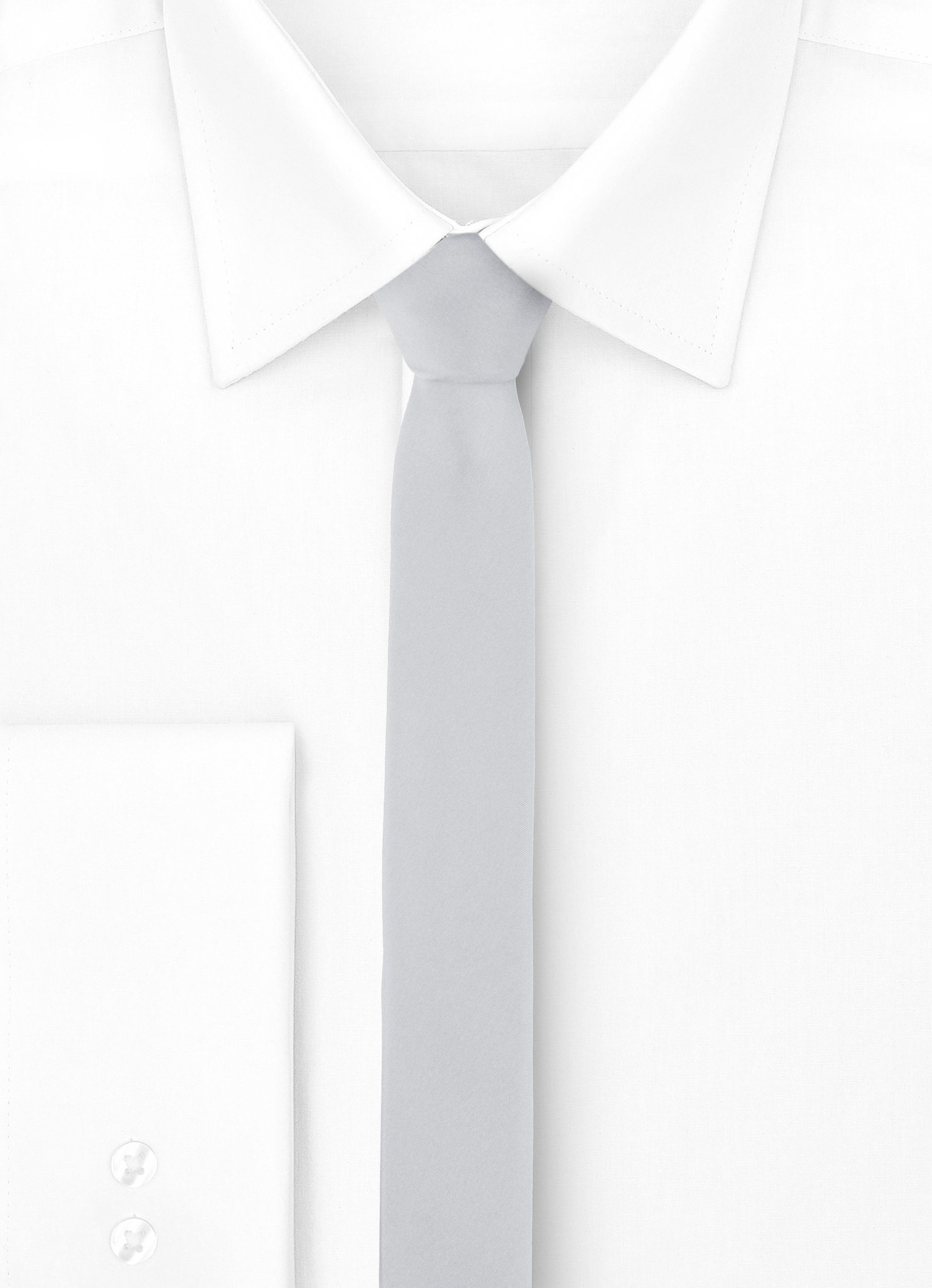 (Set, 5cm) Herren Schmale (150cm x 1-St) SP-5 Krawatte Ladeheid Platin Krawatte