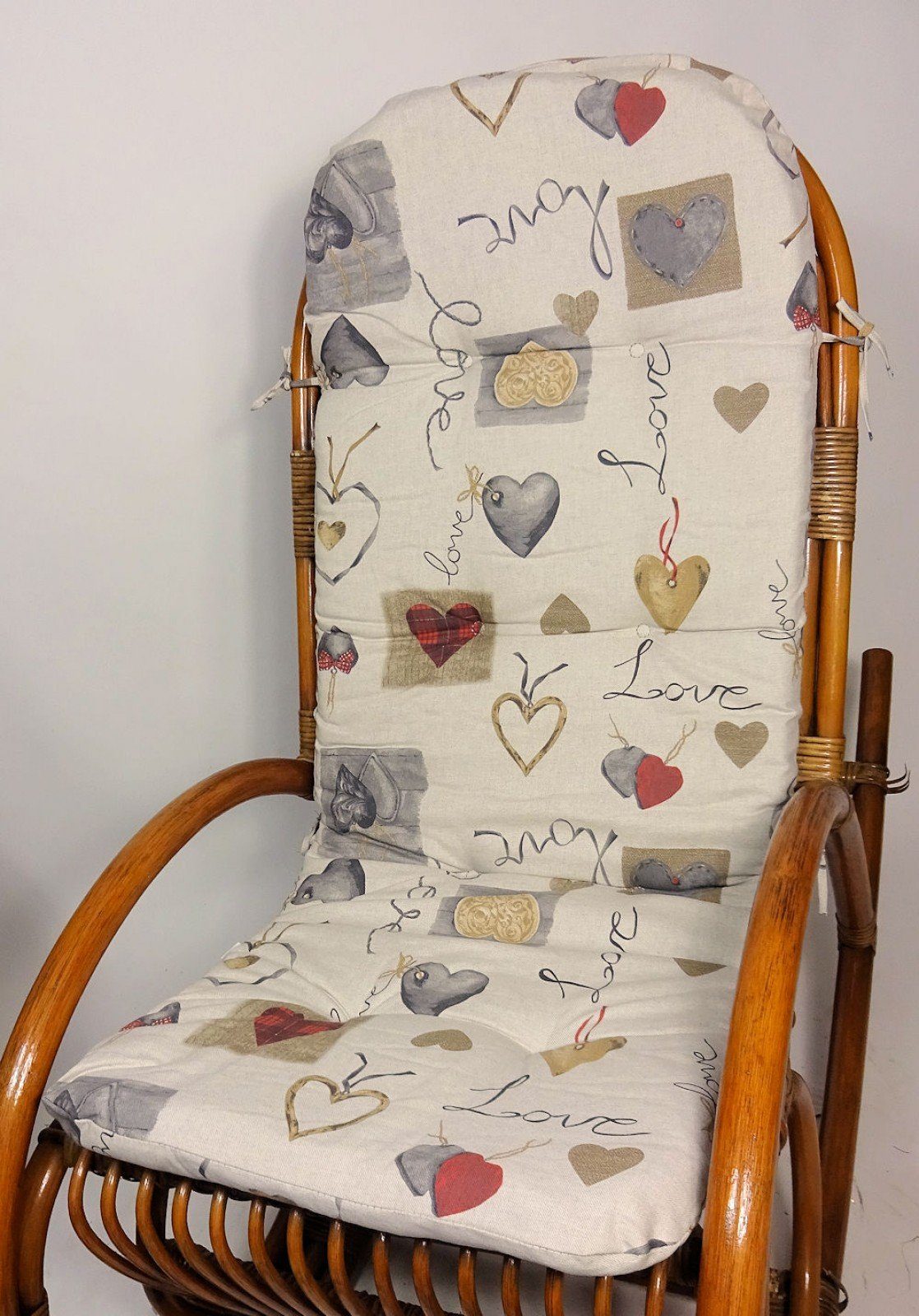 Rattani Polsterauflage Polster für Rattan Schaukelstuhl, Sesselauflage 125 günstig online kaufen