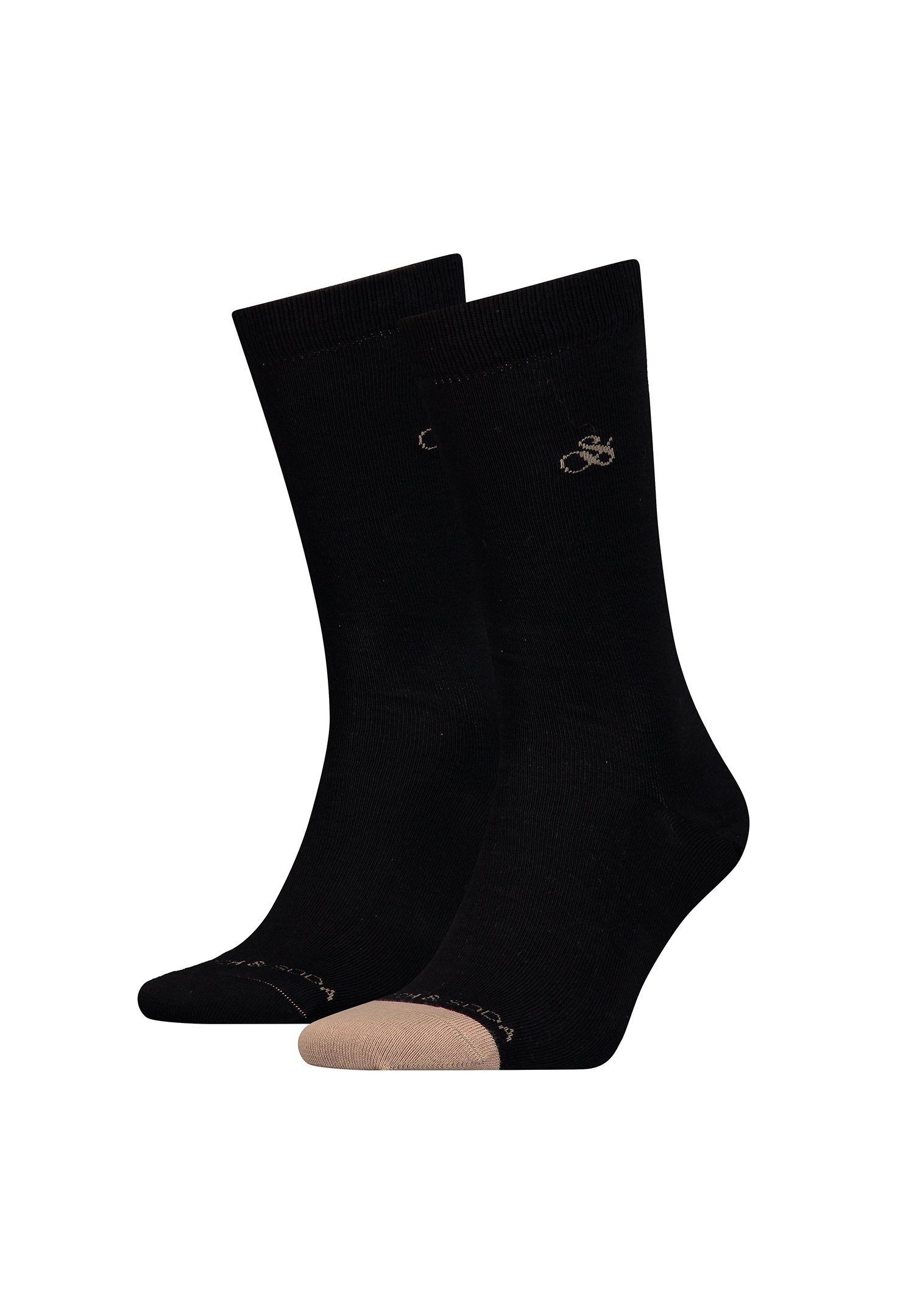 Kurzsocken CLASSIC Scotch Black Socks (2-Paar) Soda SCSO Dip Toe 2P &