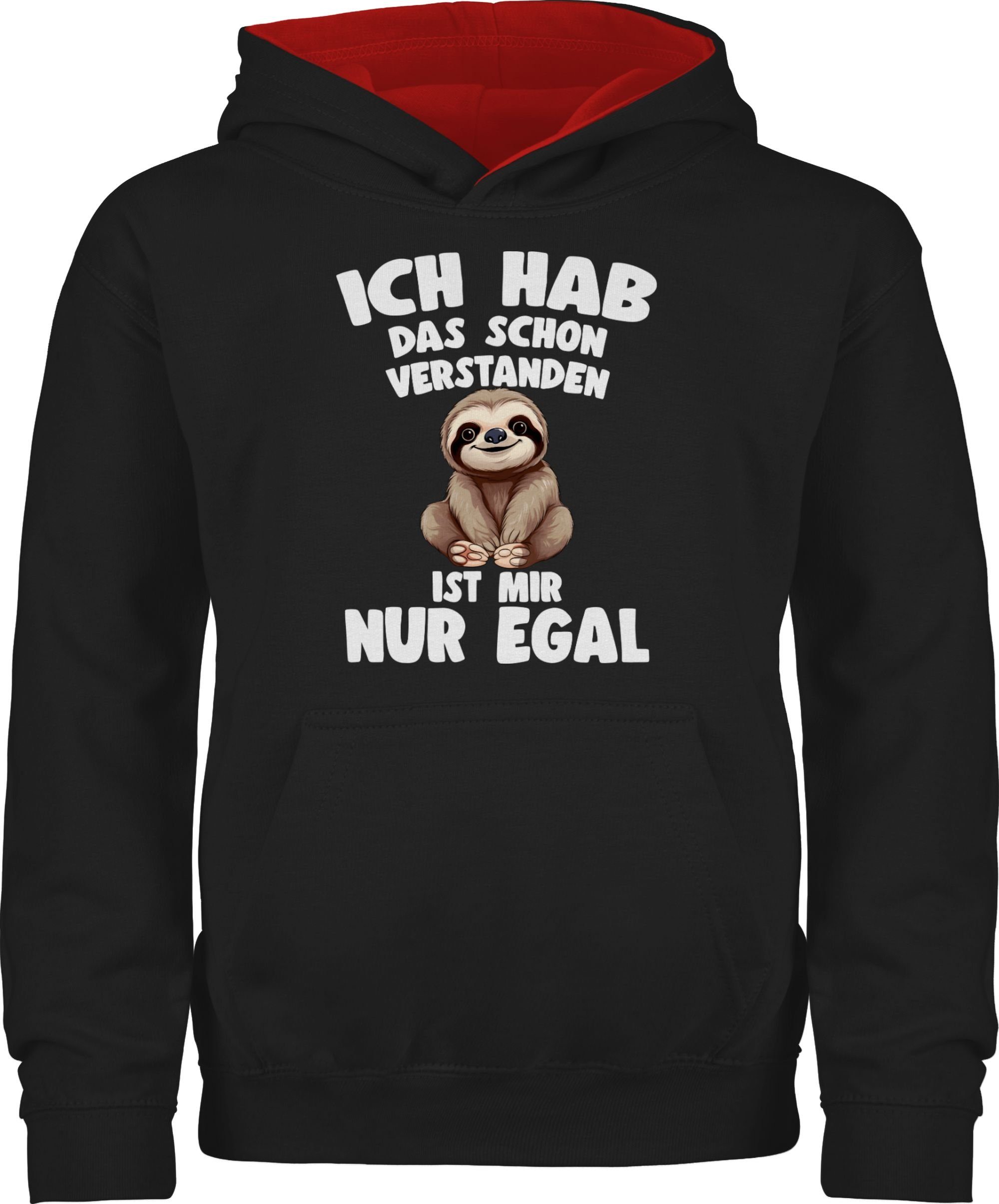 Shirtracer Hoodie Ich hab das schon verstanden ist mir nur egal