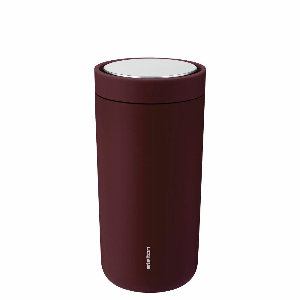 Stelton Термокружка To Go Click, Berry, 400 ml, Edelstahl, Kunststoff