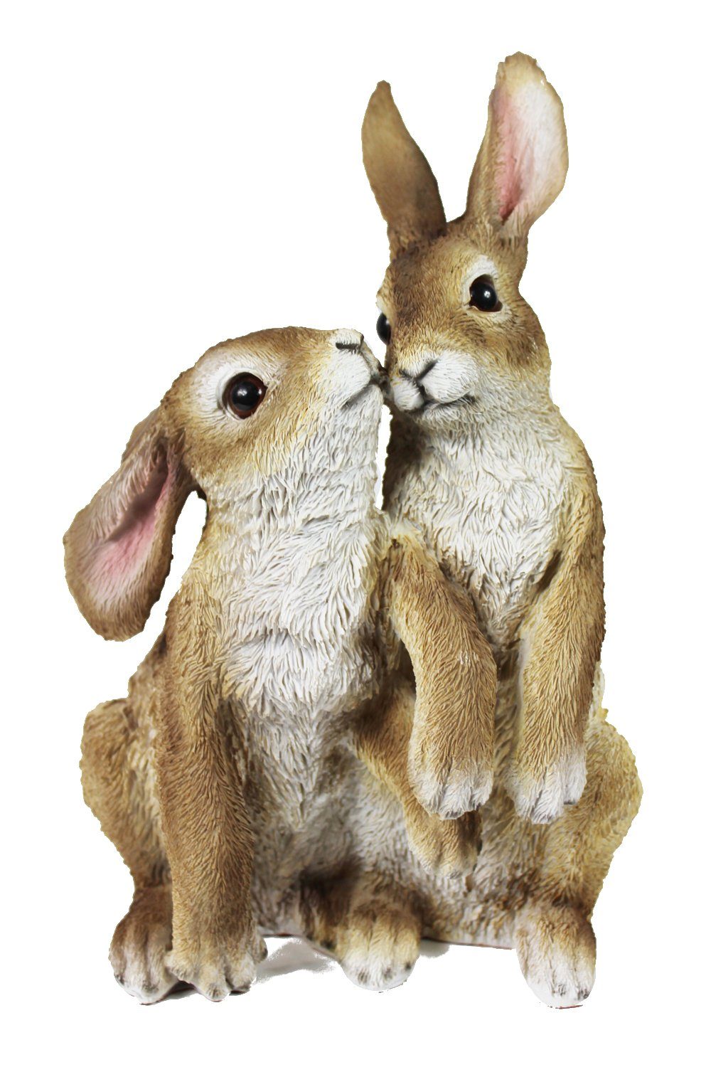 Arnusa Gartenfigur Kaninchen Kaninchen Hasen lebensecht St., wetterfest Dekofigur), Figur Pärchen, (1 Pärchen Beetdekoration