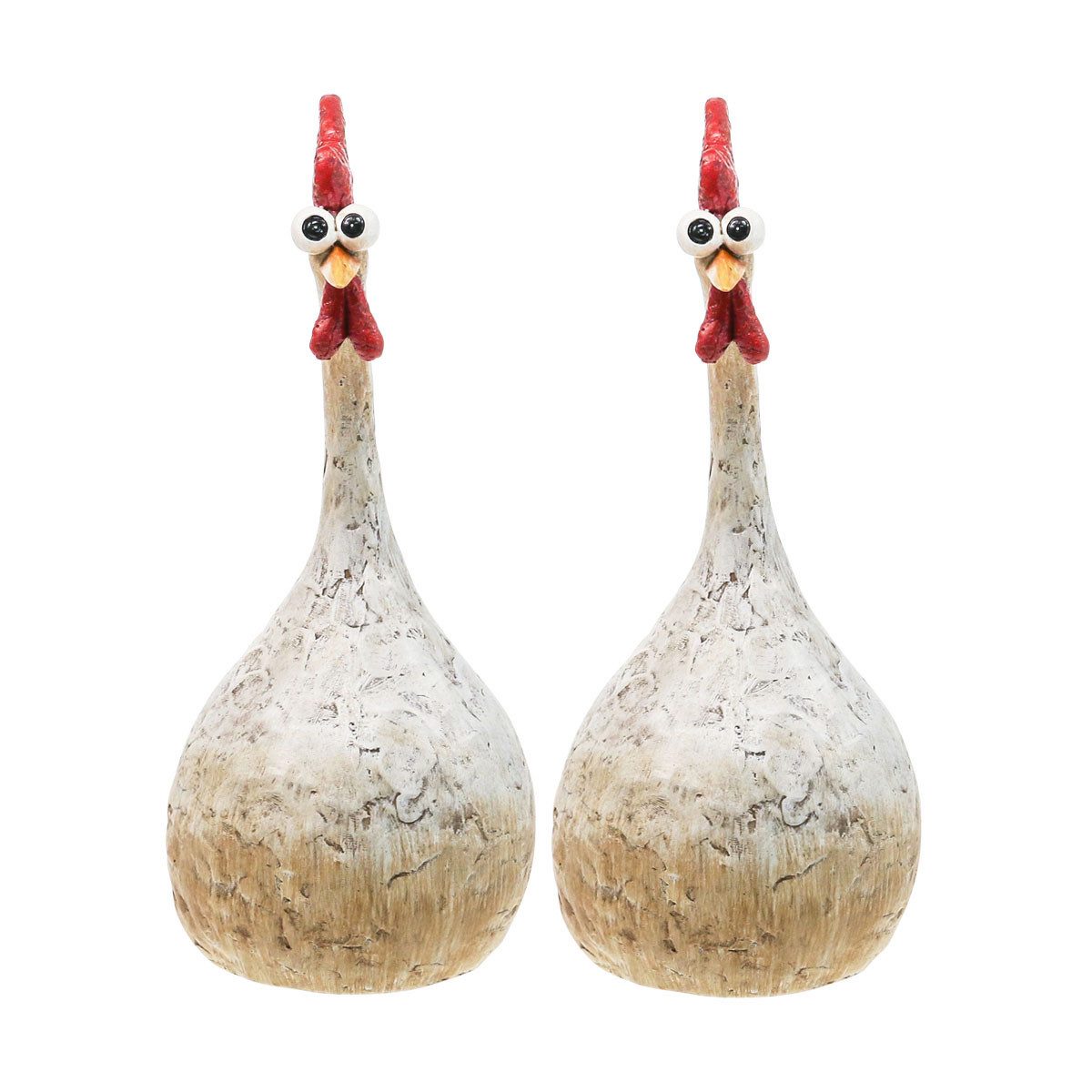 Osterhase Deko Hühner Osterdeko Figuren Set 2 Stück H15cm